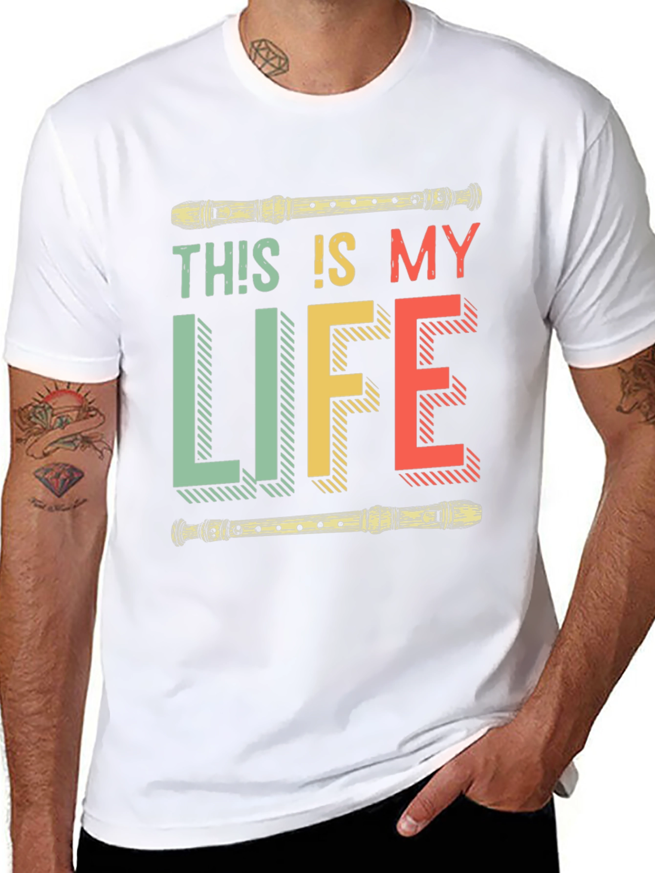 This Is My Life Flute Player T-Shirt