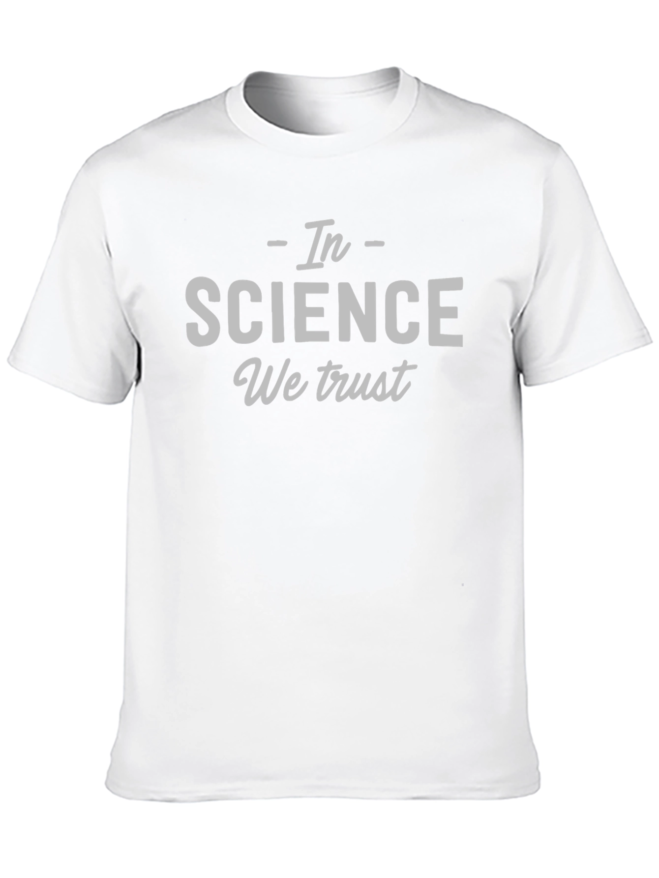 Science We Trust Graphic Tee - Modern Casual T-Shirt
