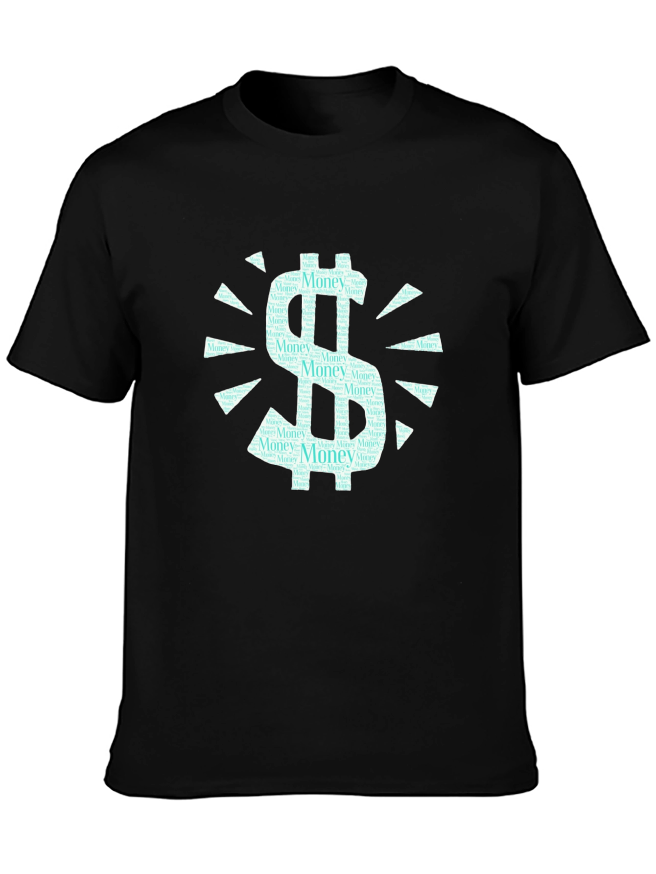 Money Graphic Black Tee