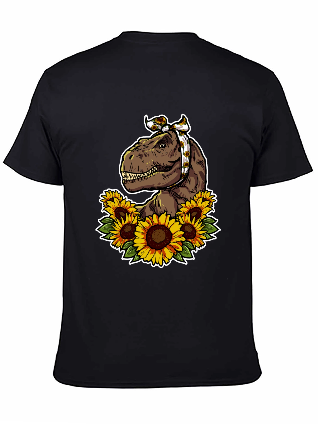 Dino Sunflower Graphic T-Shirt