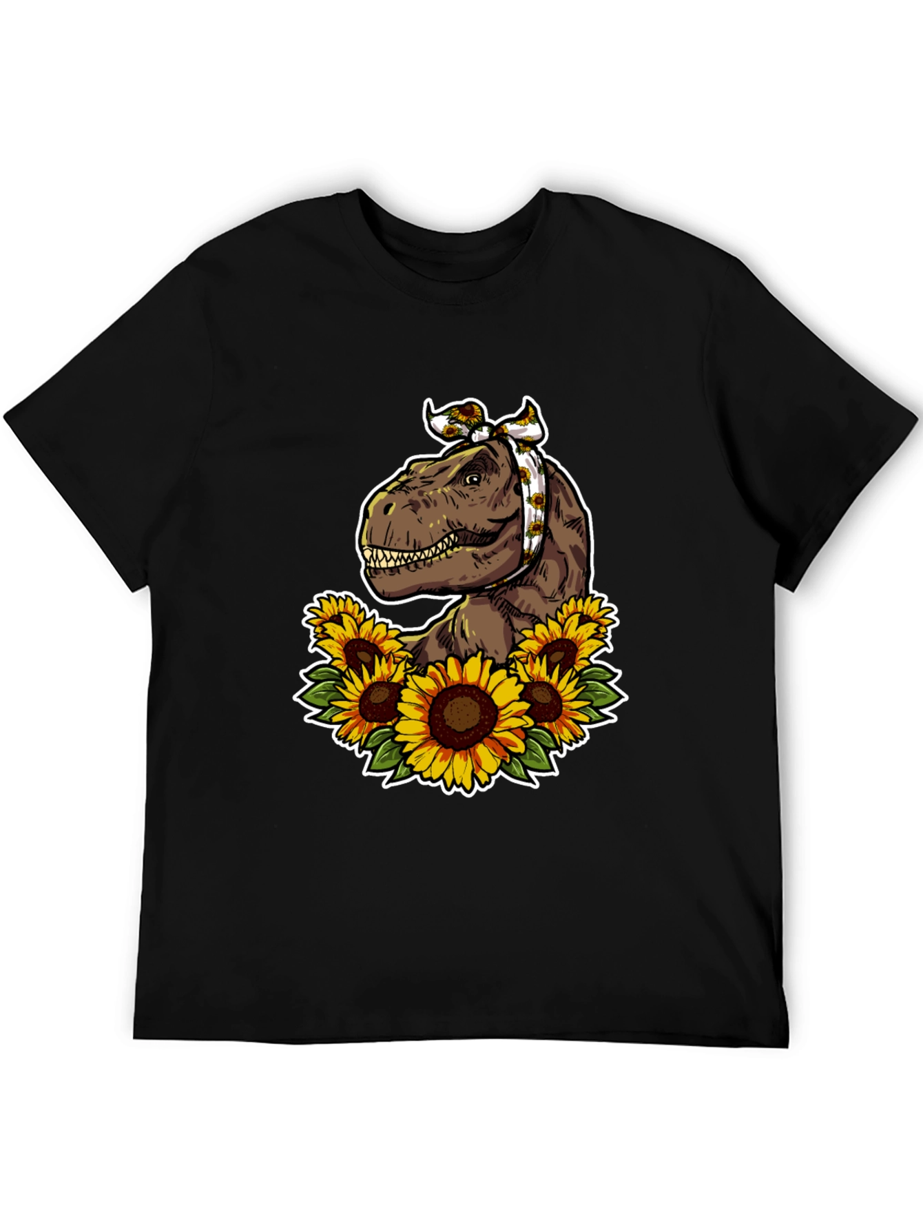 Dino Sunflower Graphic T-Shirt