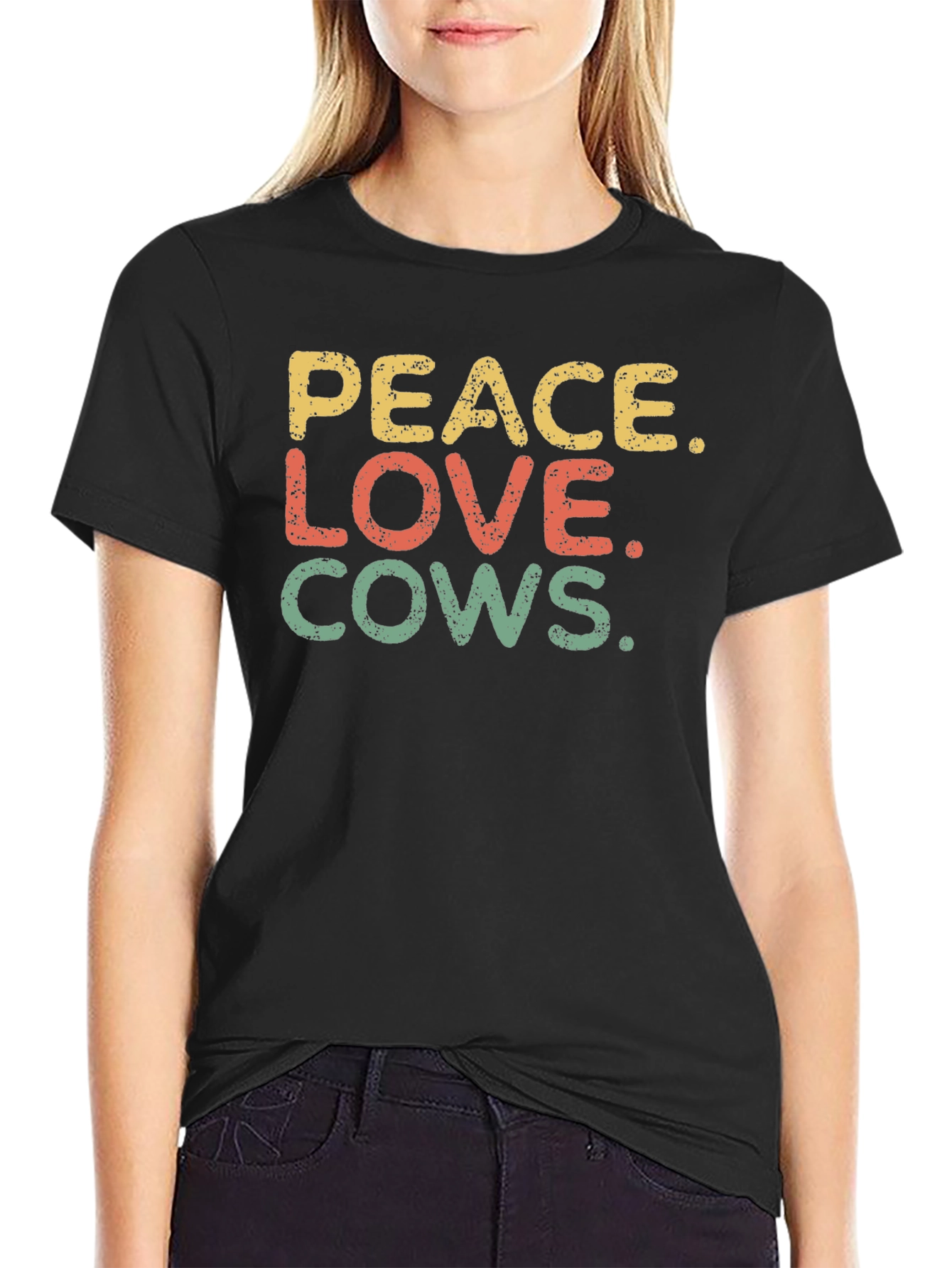 Peace Love Cows Graphic Tee