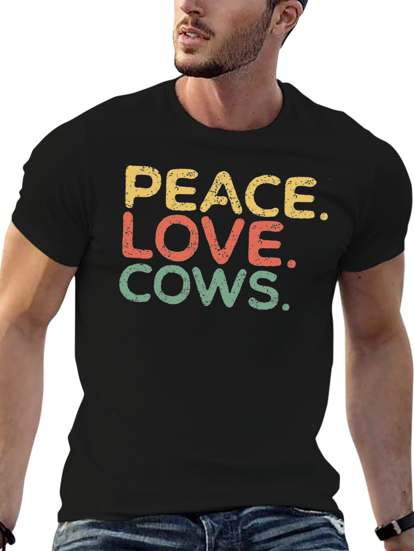 Peace Love Cows Graphic Tee