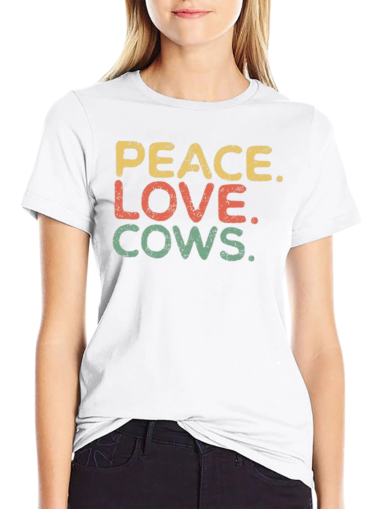 Peace Love Cows Graphic Tee