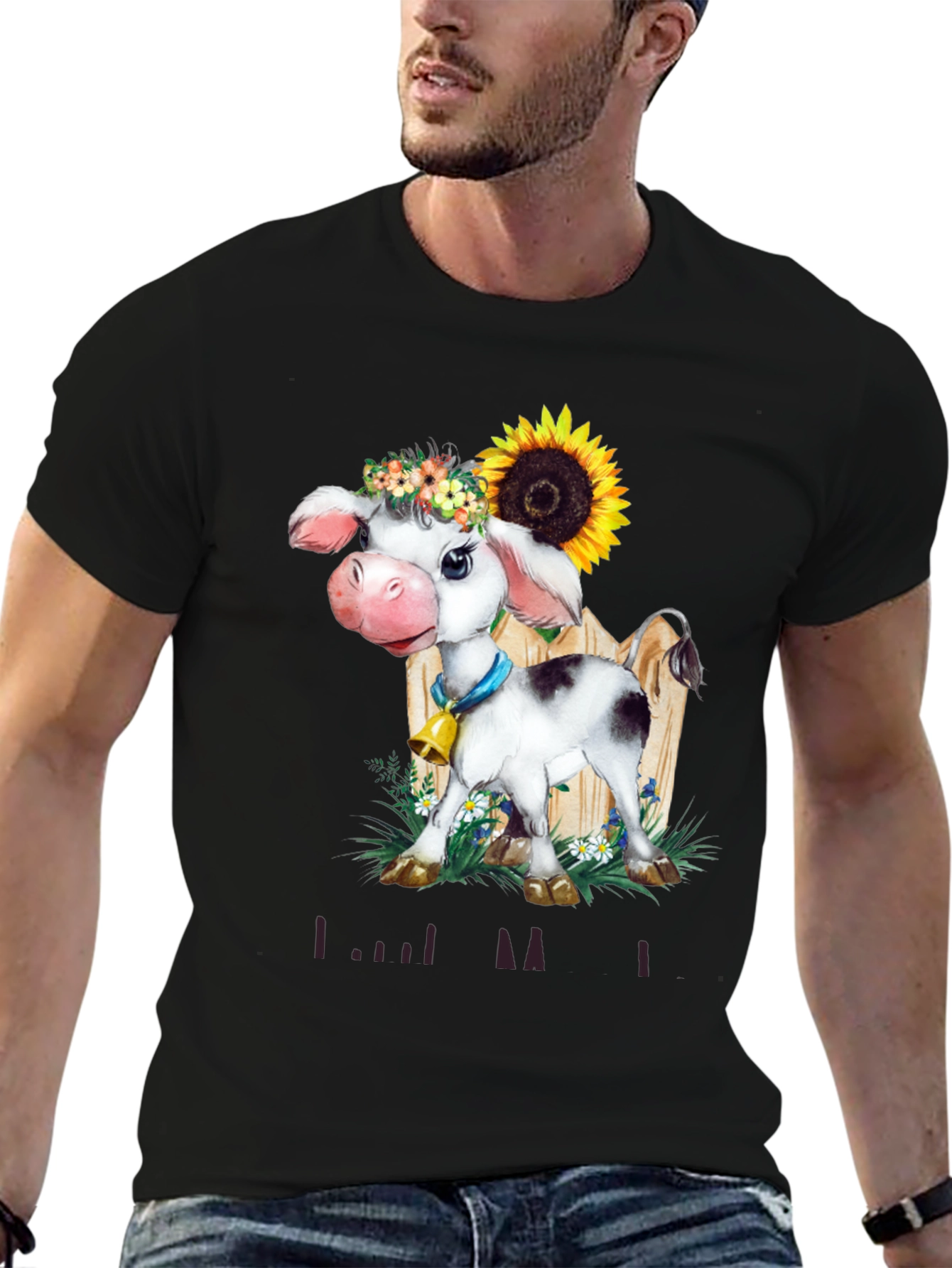 Cow with Sunflower T-Shirt