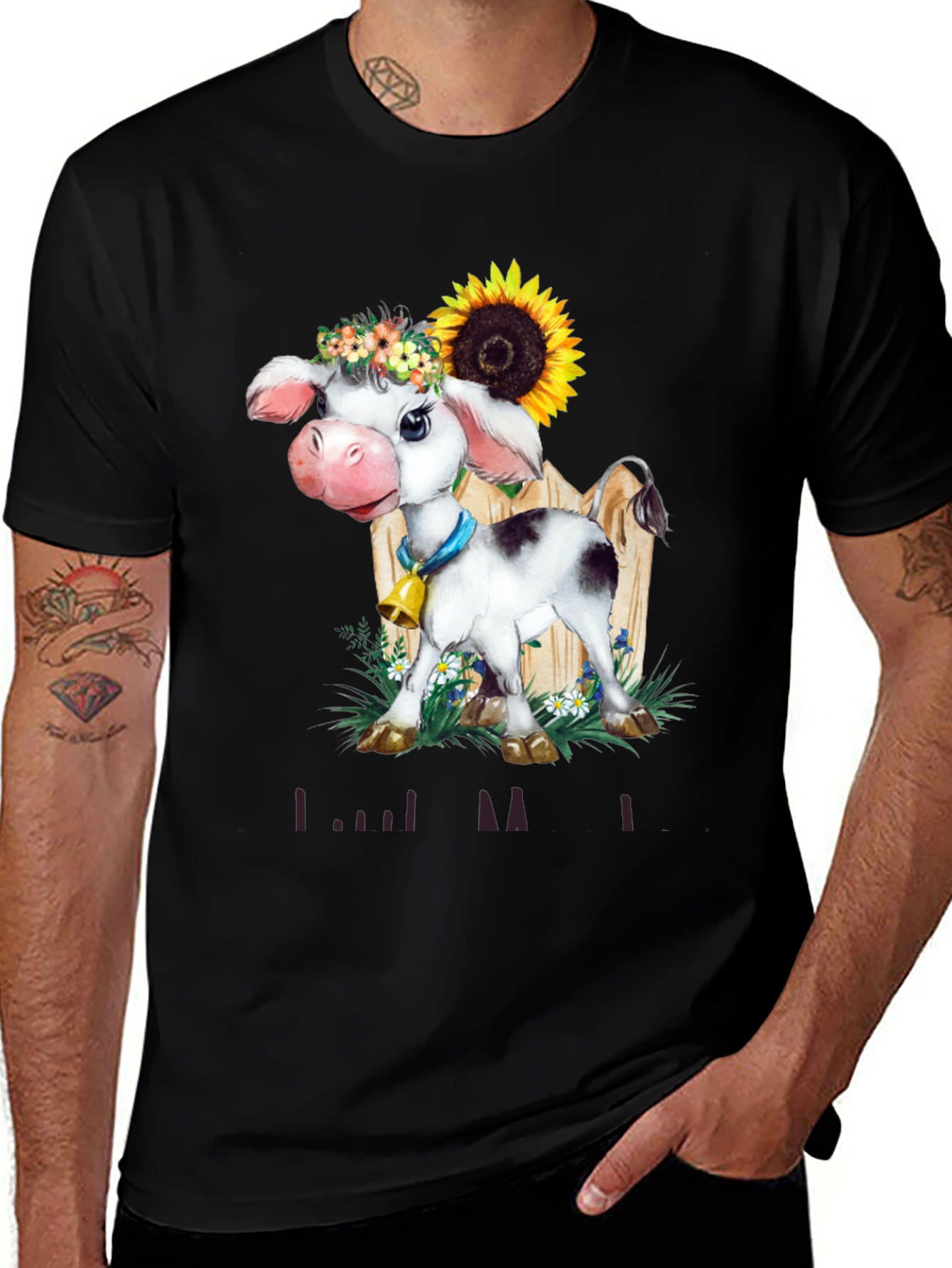 Cow with Sunflower T-Shirt