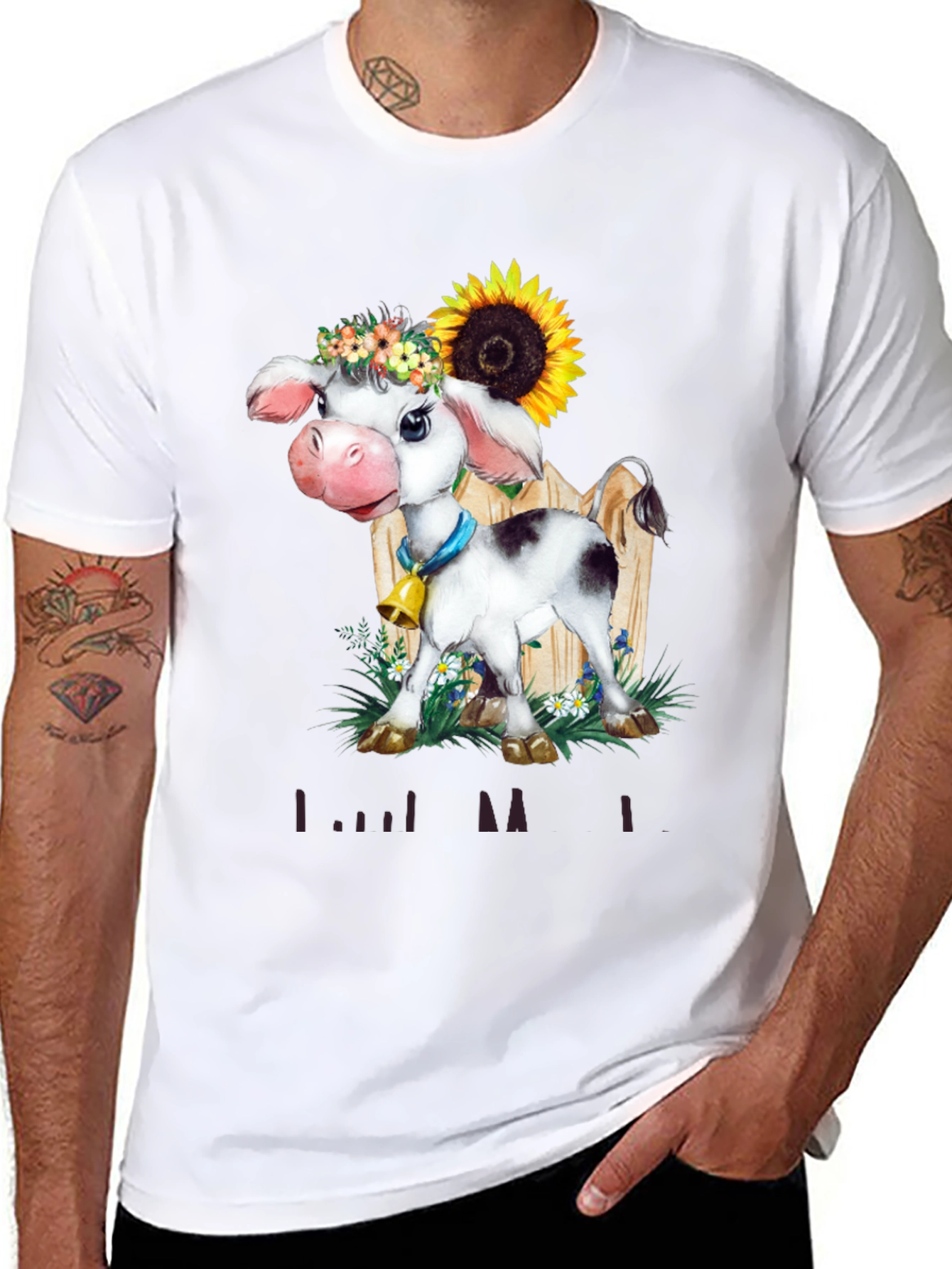 Cow with Sunflower T-Shirt