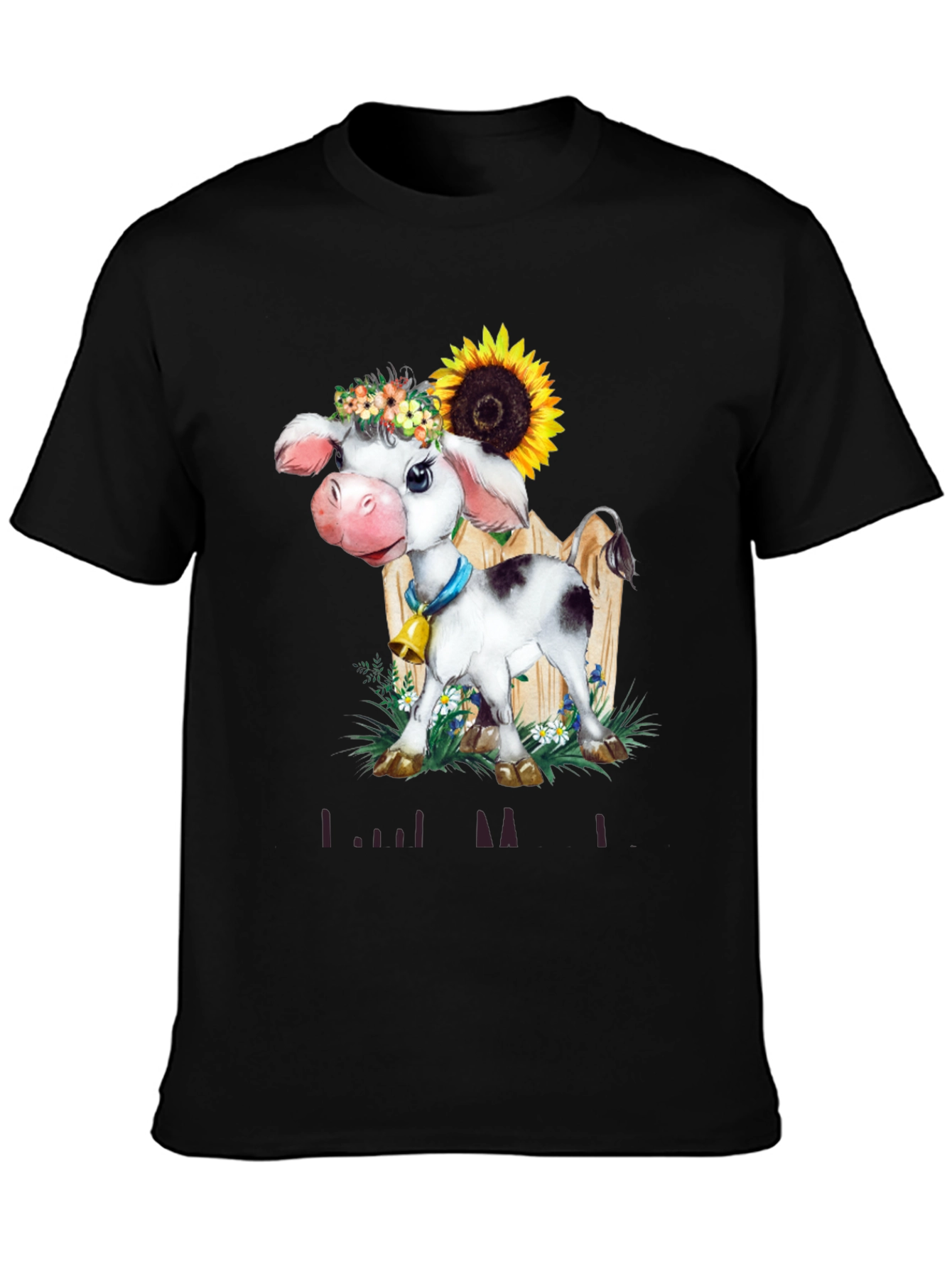 Cow with Sunflower T-Shirt