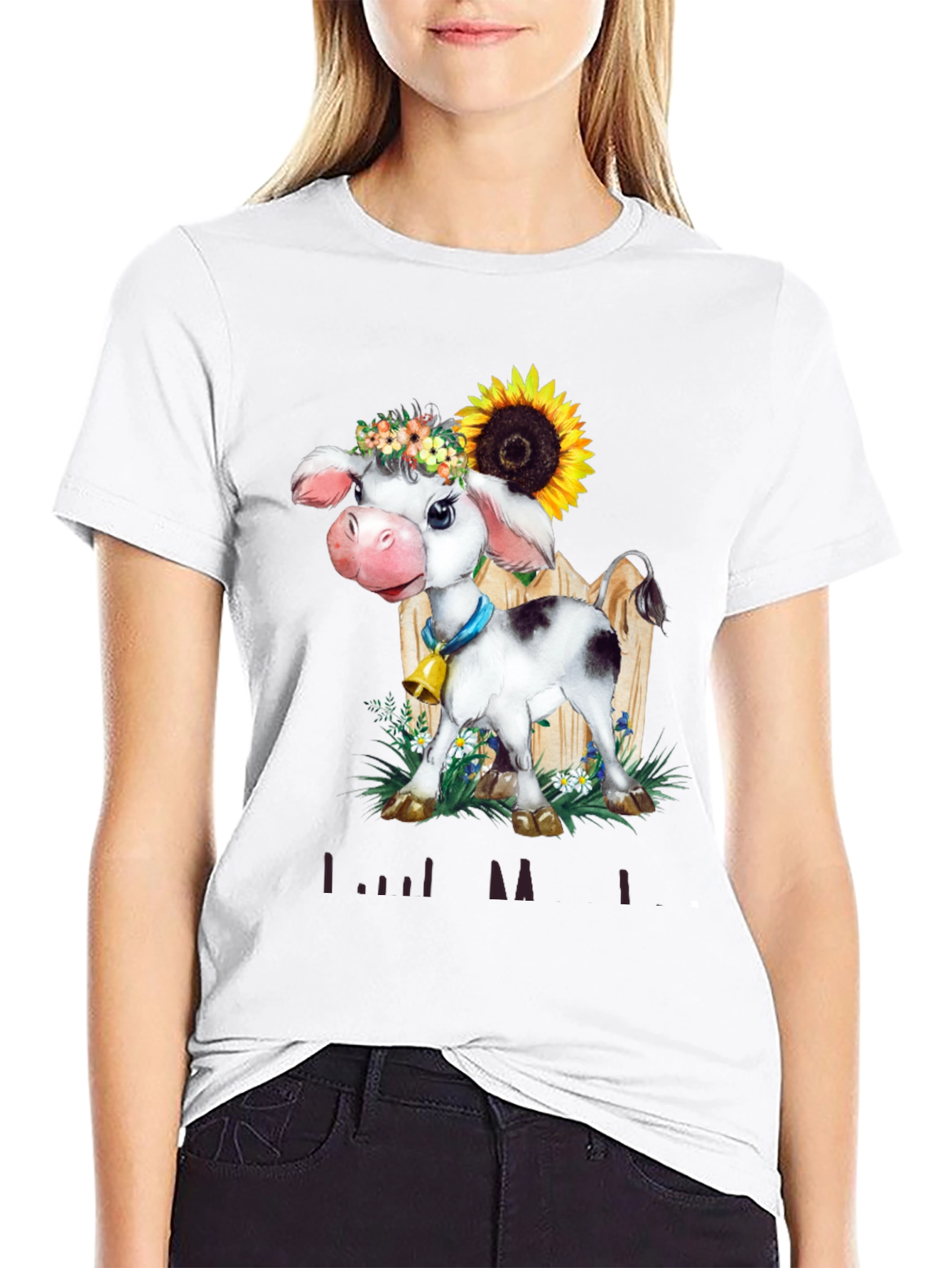 Cow with Sunflower T-Shirt