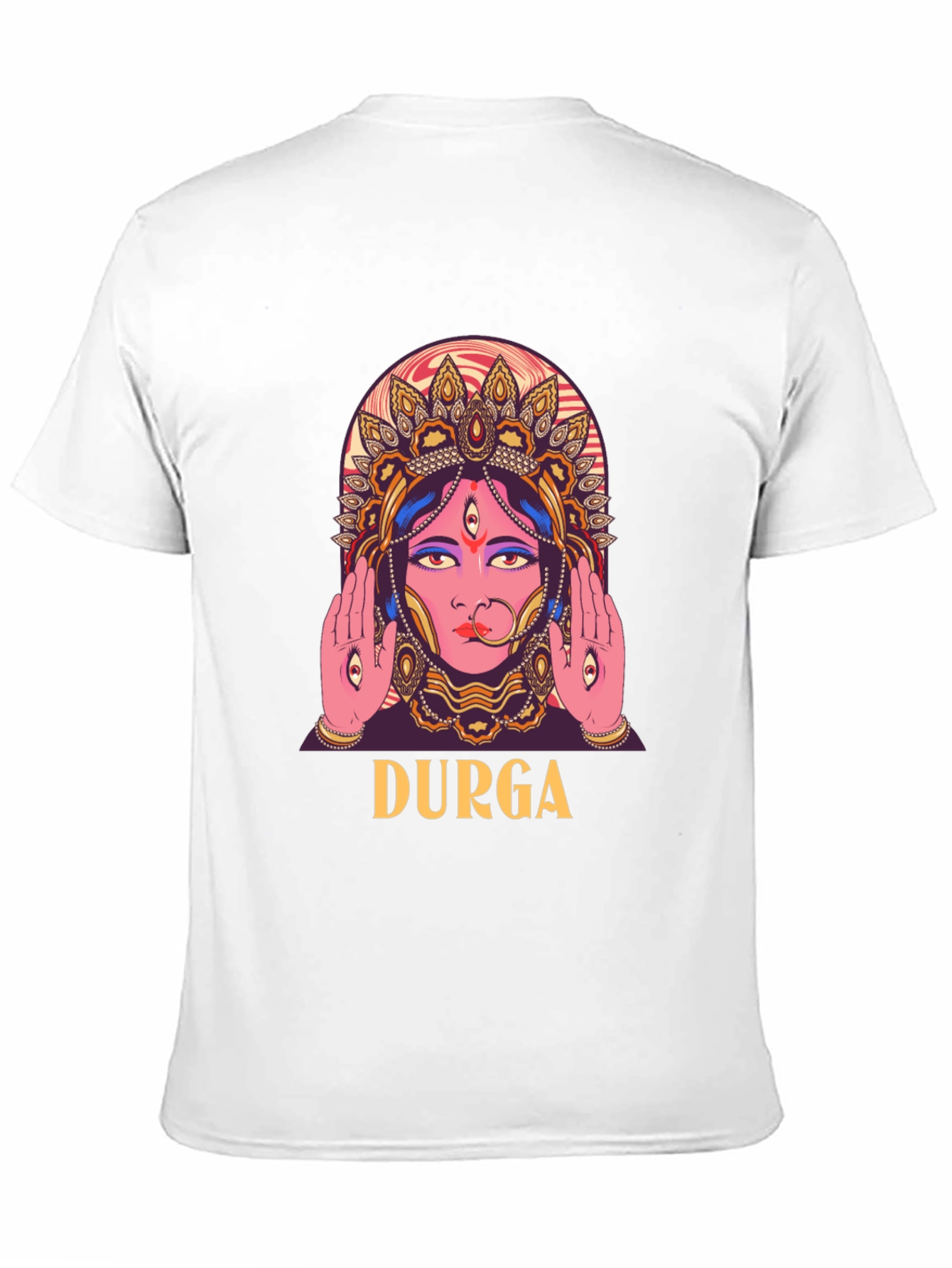 Durga Graphic Print Black T-Shirt