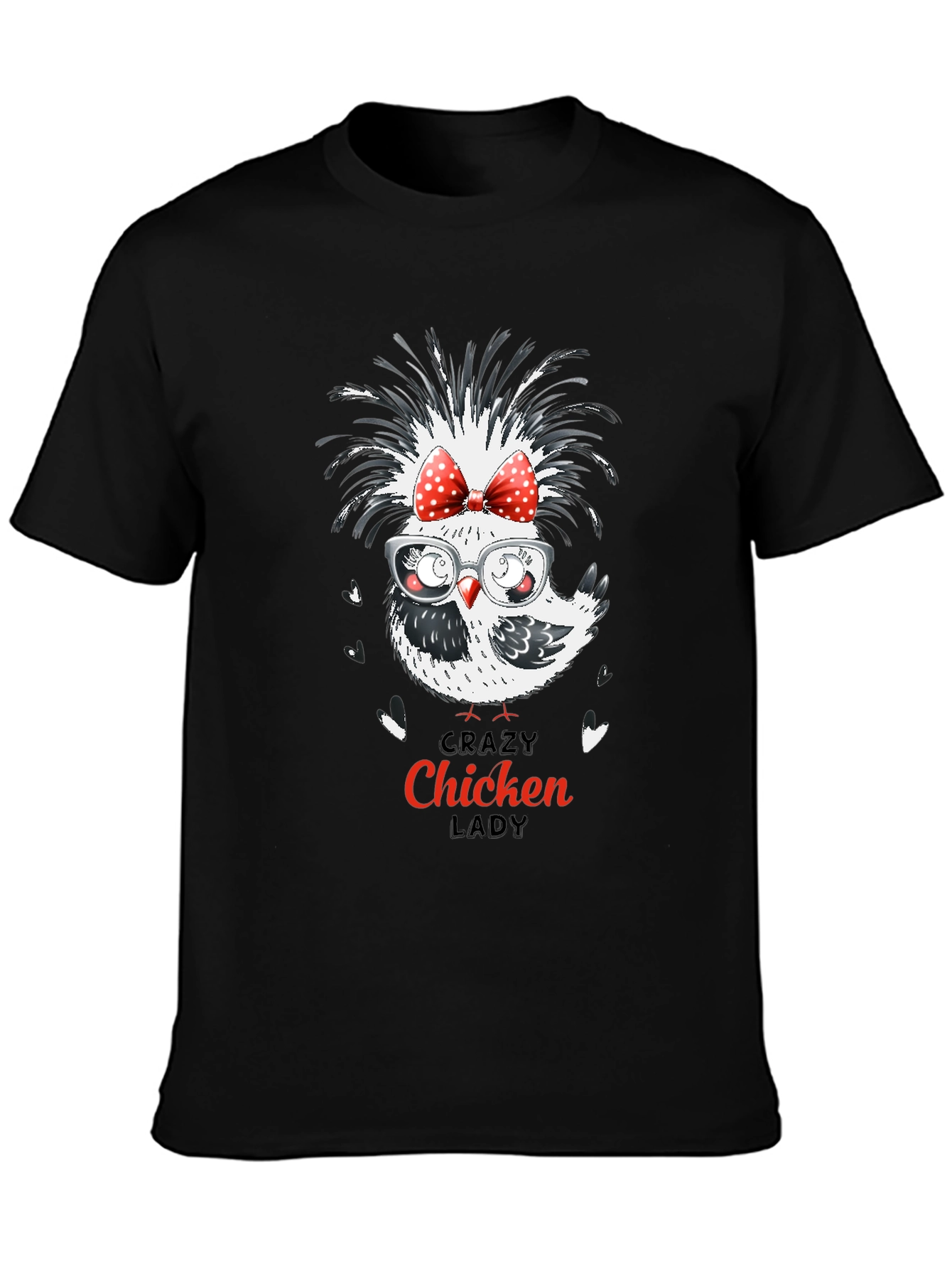 Crazy Chicken Lady T-Shirt - Novelty Tee