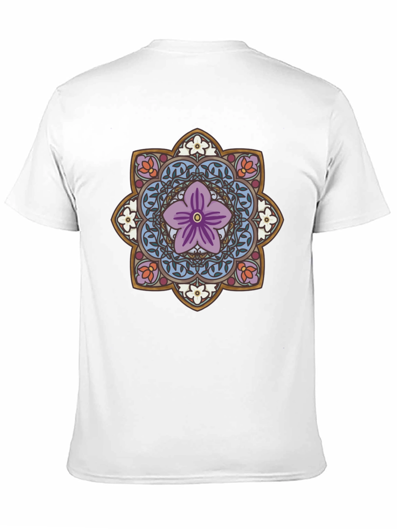 Floral Mandala Graphic Tee - Black