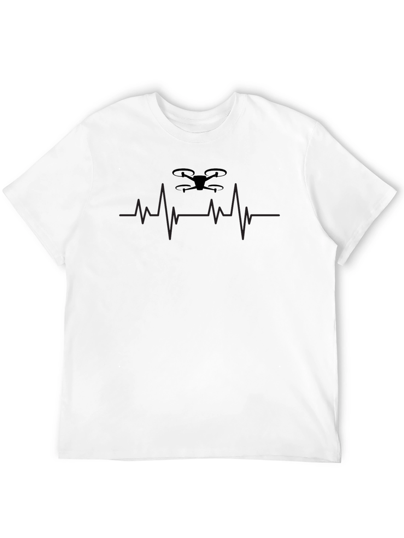Drone Heartbeat Graphic Tee - Fly High!