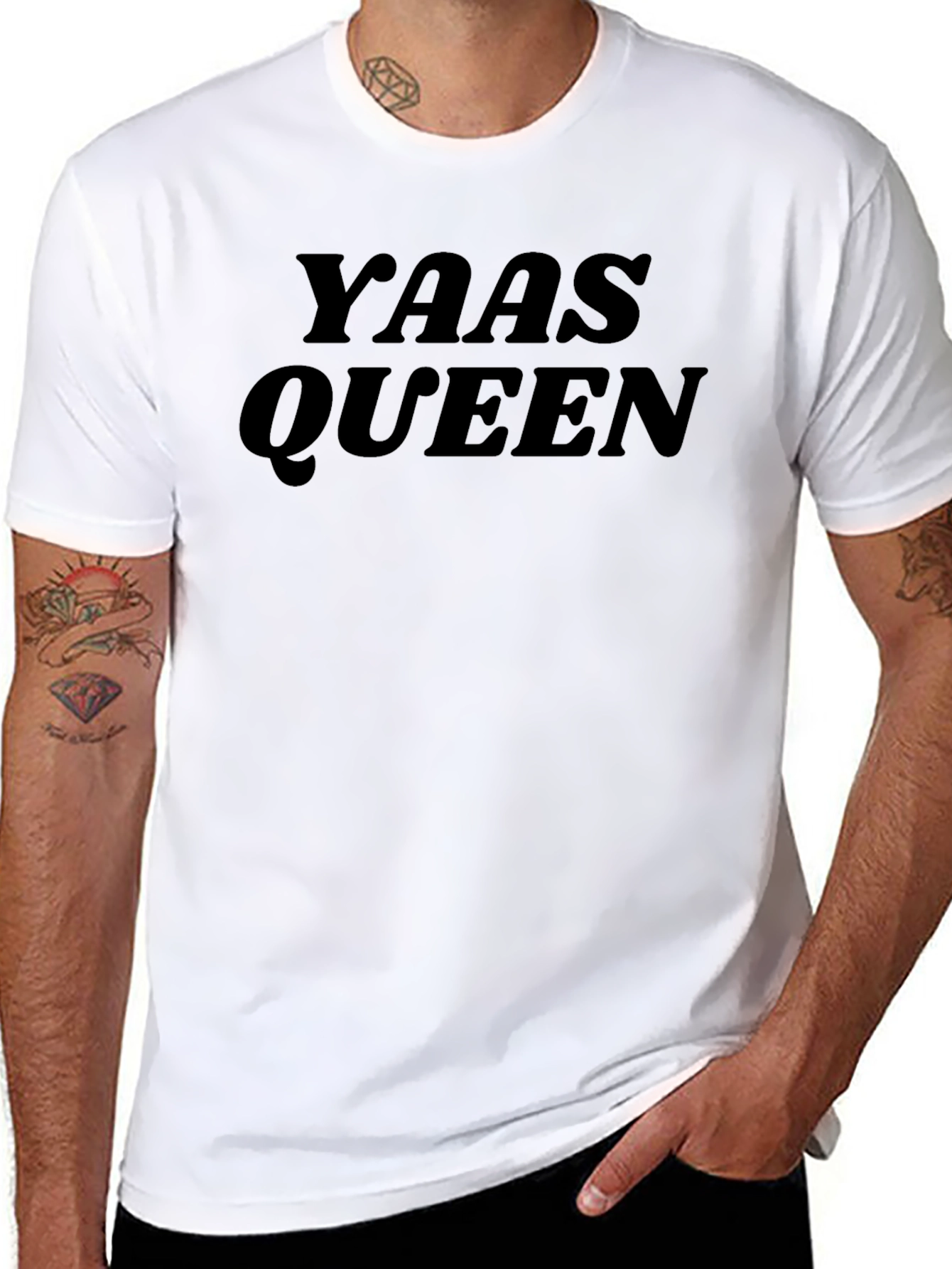 Yaas Queen Black Graphic T-Shirt