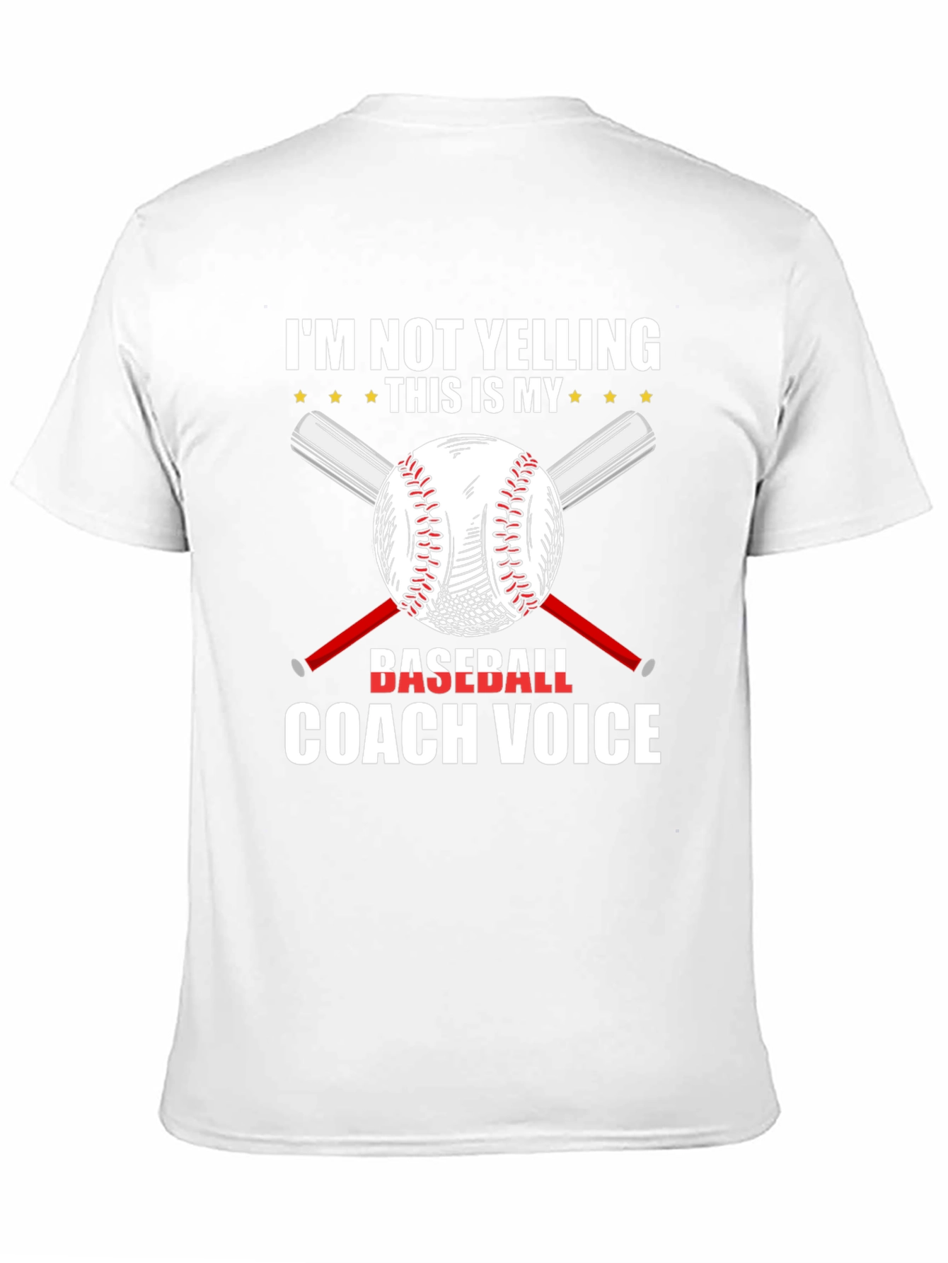 Baseball Coach T-Shirt - Im Not Yelling Funny Tee