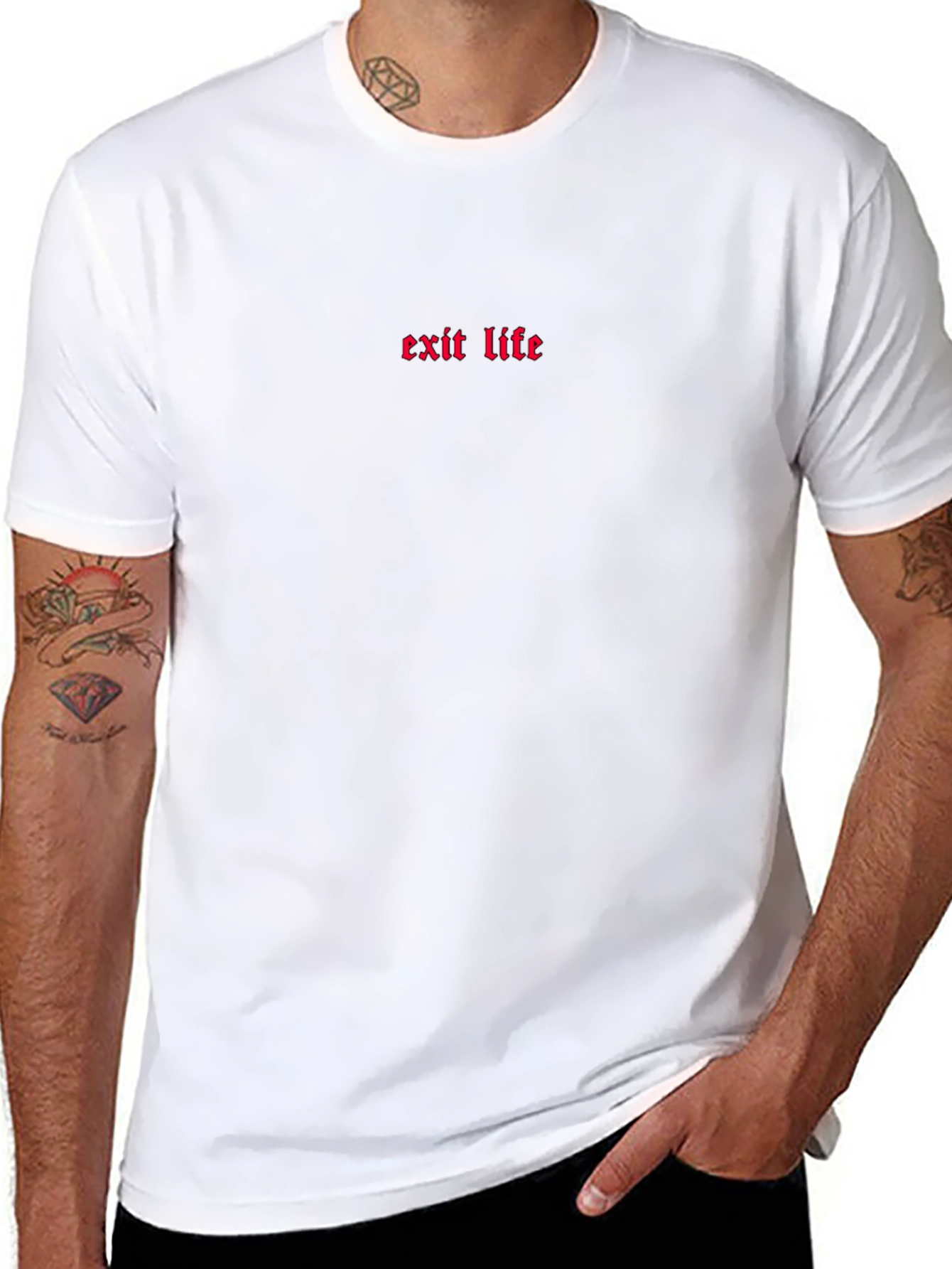 Exit Life Graphic Black T-Shirt