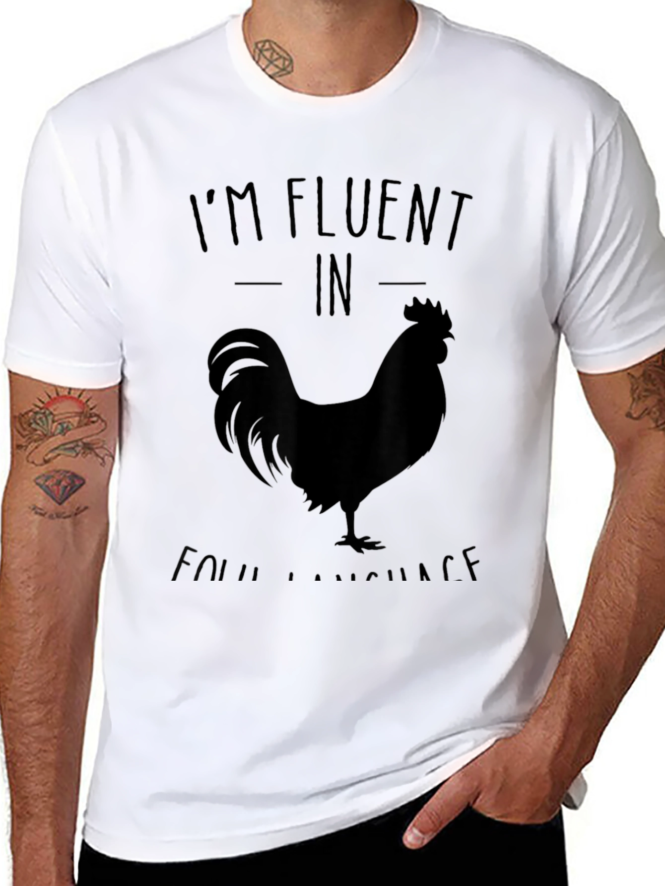 Fluent in Foul Language Black T-Shirt