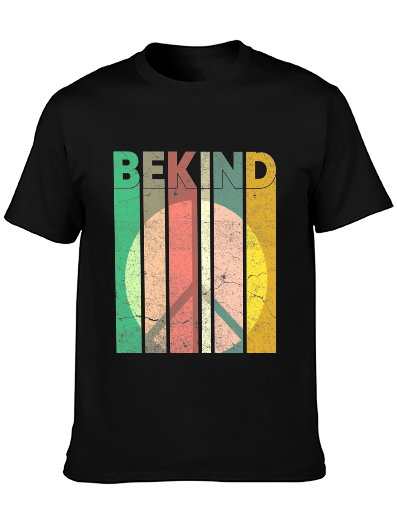 Be Kind Peace Sign T-Shirt - Retro Style