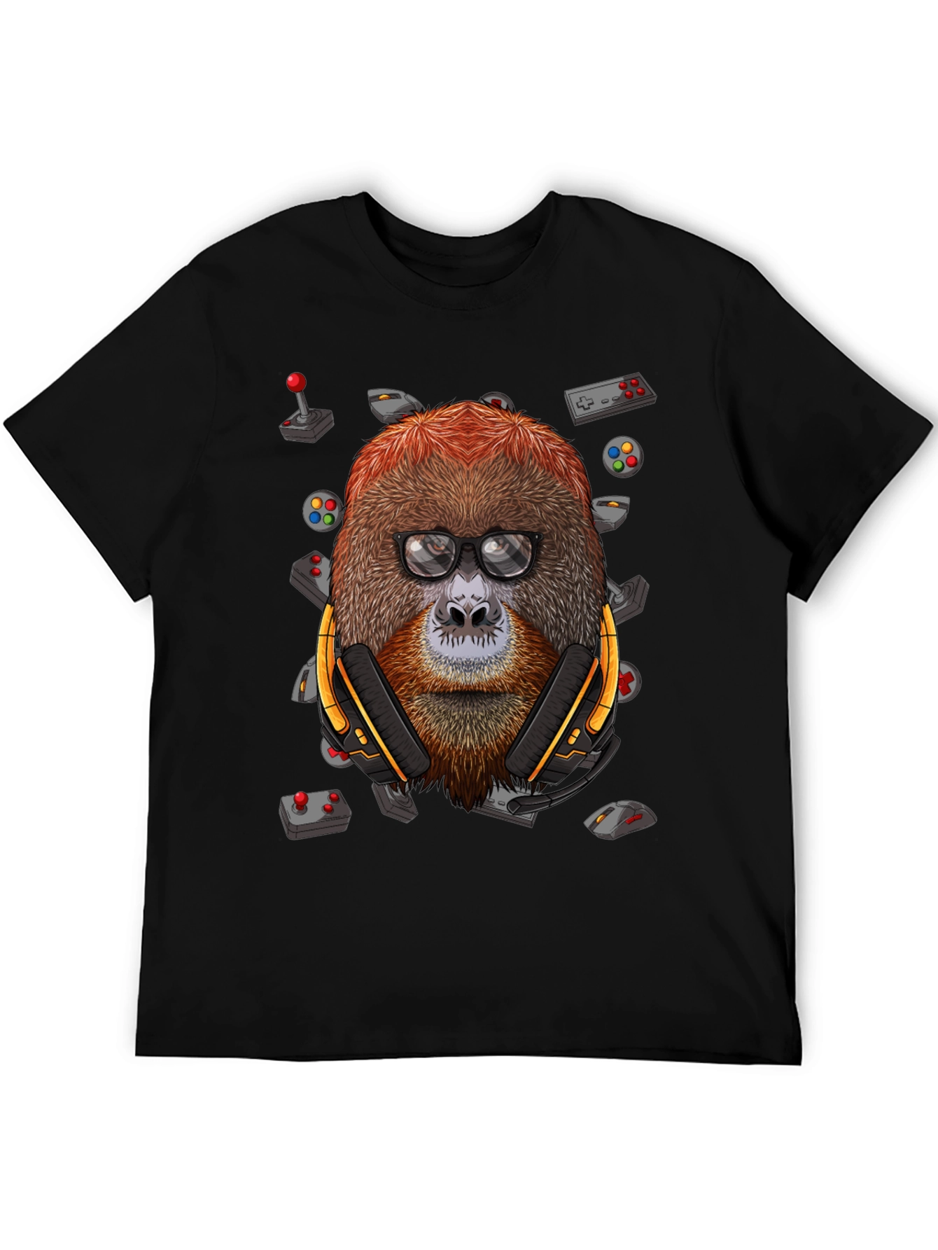 Gamer Orangutan T-Shirt - Geek Chic Design