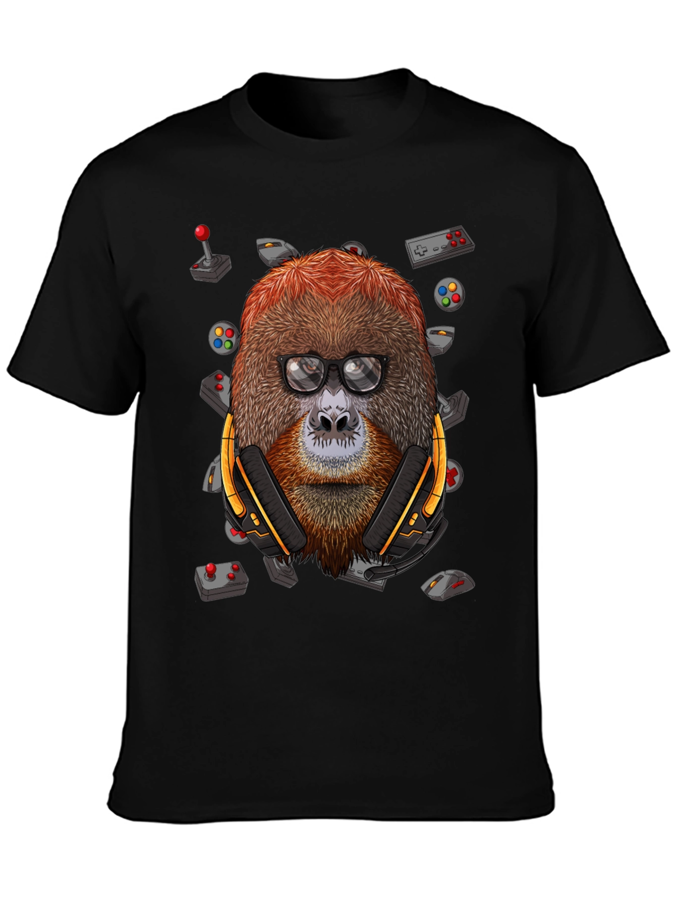 Gamer Orangutan T-Shirt - Geek Chic Design