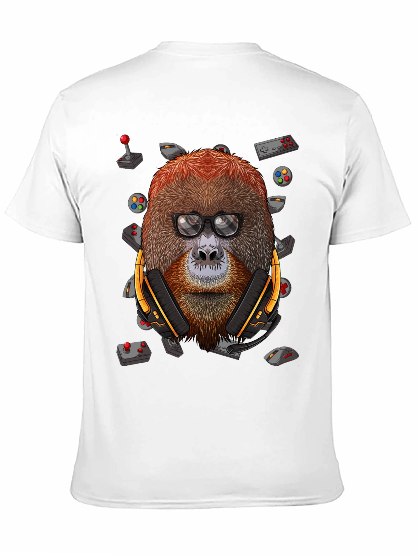 Gamer Orangutan T-Shirt - Geek Chic Design
