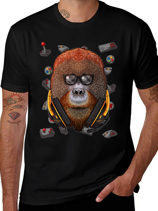 Gamer Orangutan T-Shirt - Geek Chic Design