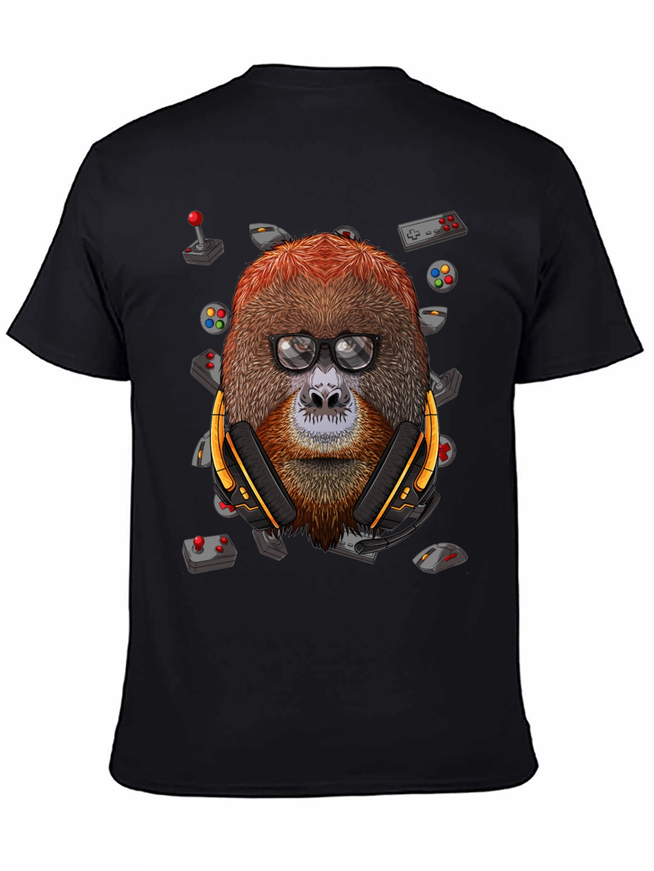Gamer Orangutan T-Shirt - Geek Chic Design