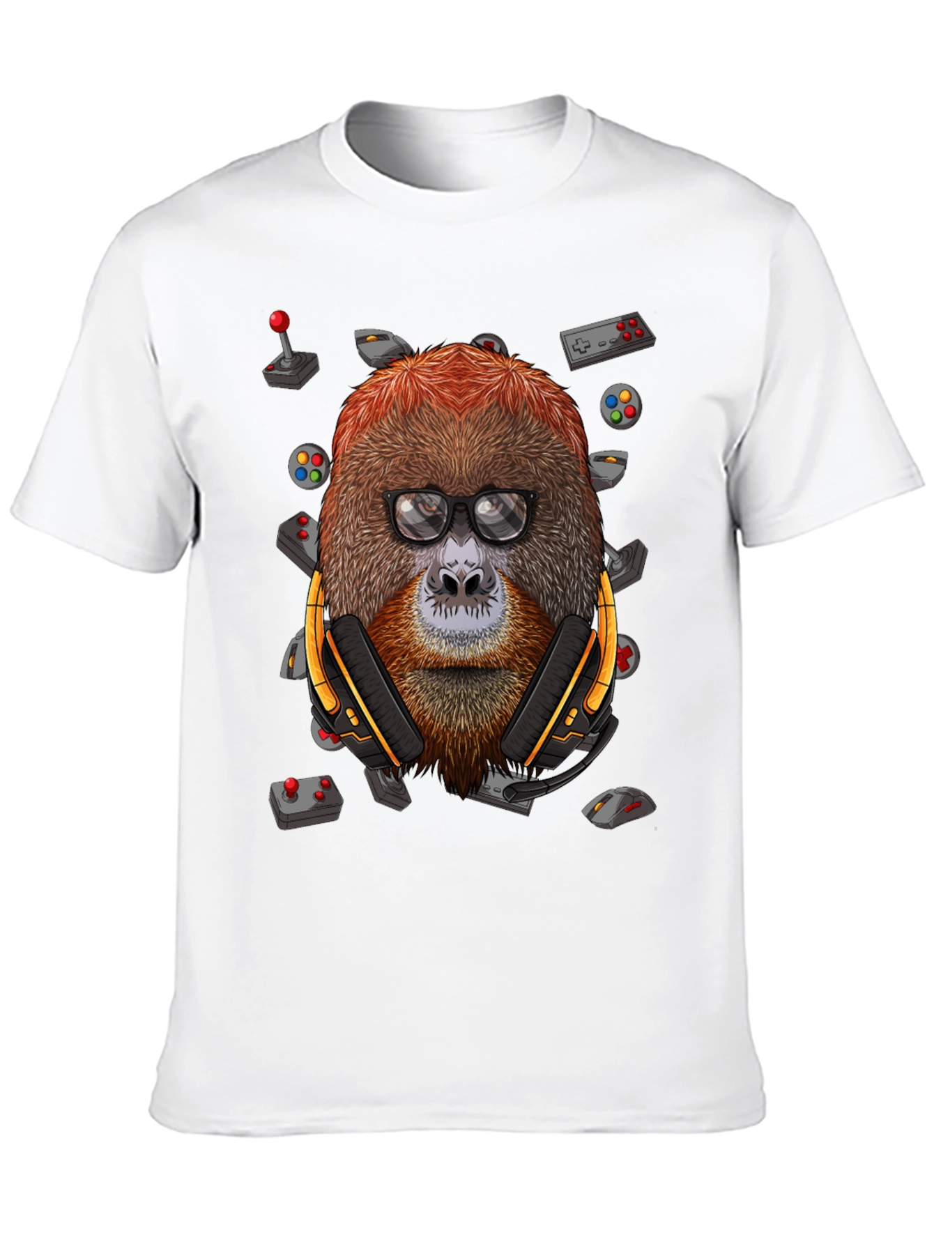 Gamer Orangutan T-Shirt - Geek Chic Design