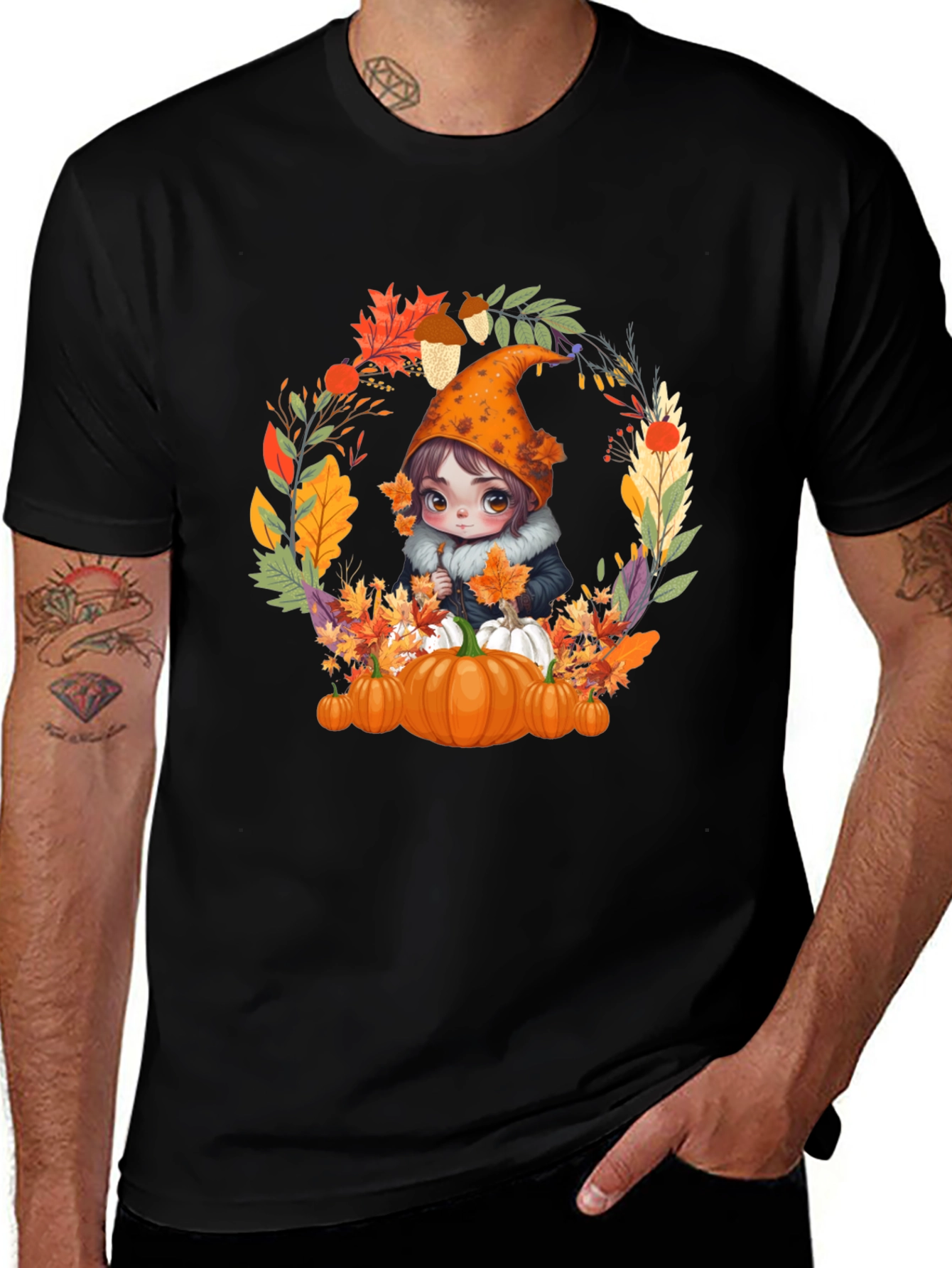 Autumn Gnome T-Shirt: Pumpkin Patch Vibes