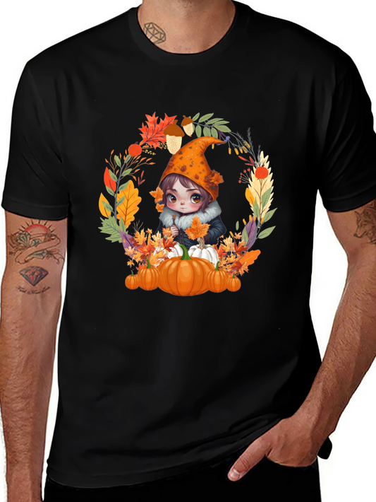 Autumn Gnome T-Shirt: Pumpkin Patch Vibes