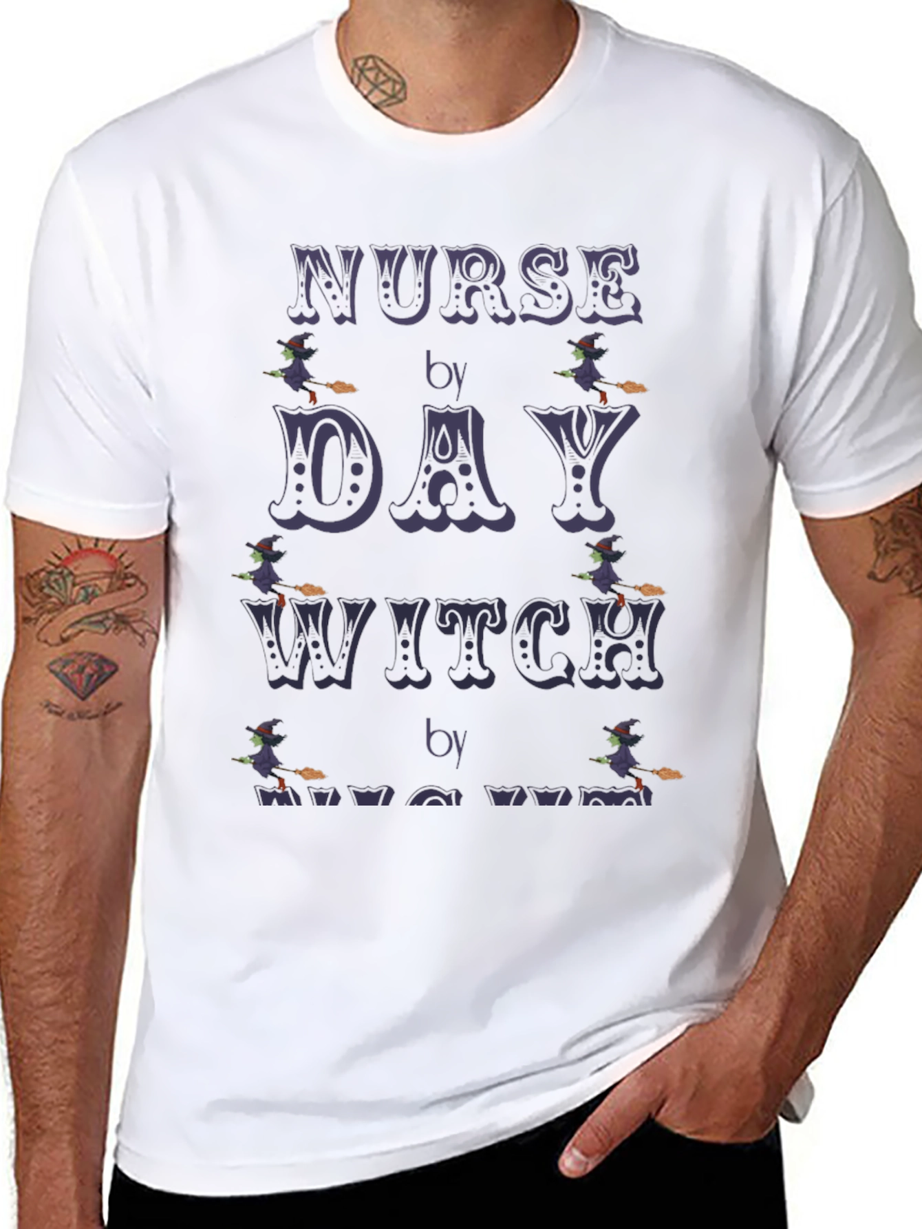 Nurse By Day Witch By Night T-Shirt
