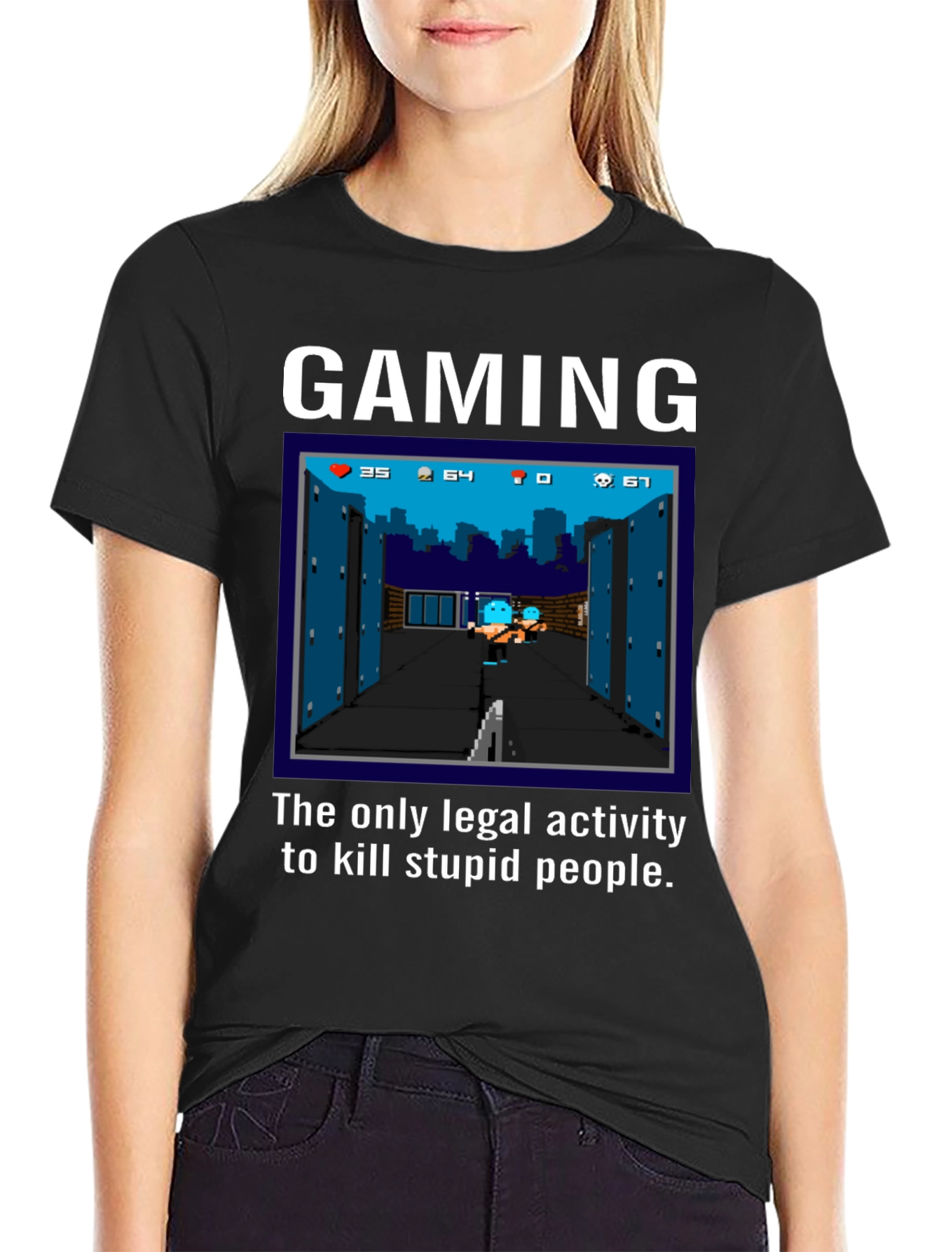 Gaming T-Shirt: Kill Stupid People