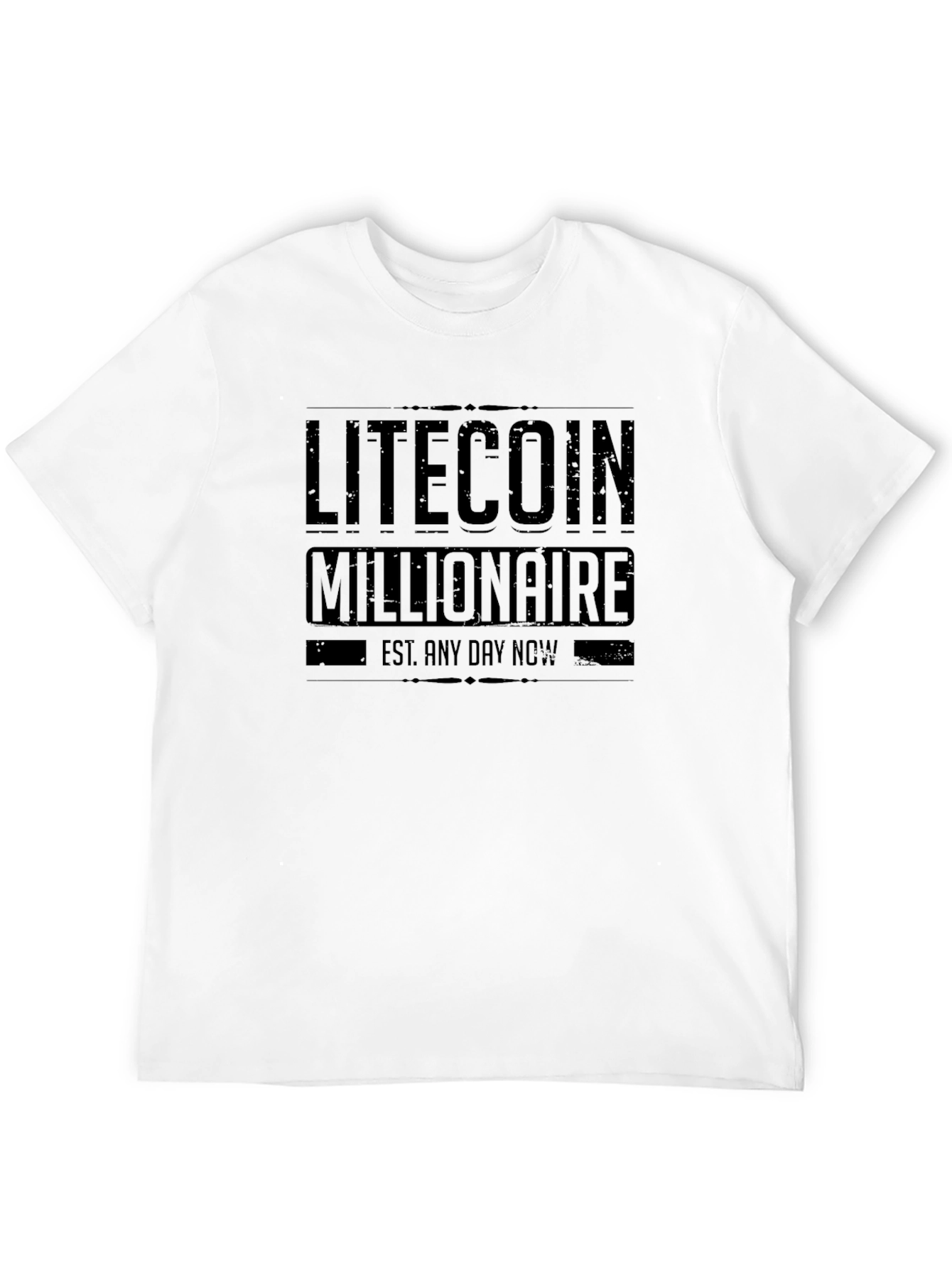 Litecoin Millionaire Black T-Shirt - Crypto HODL