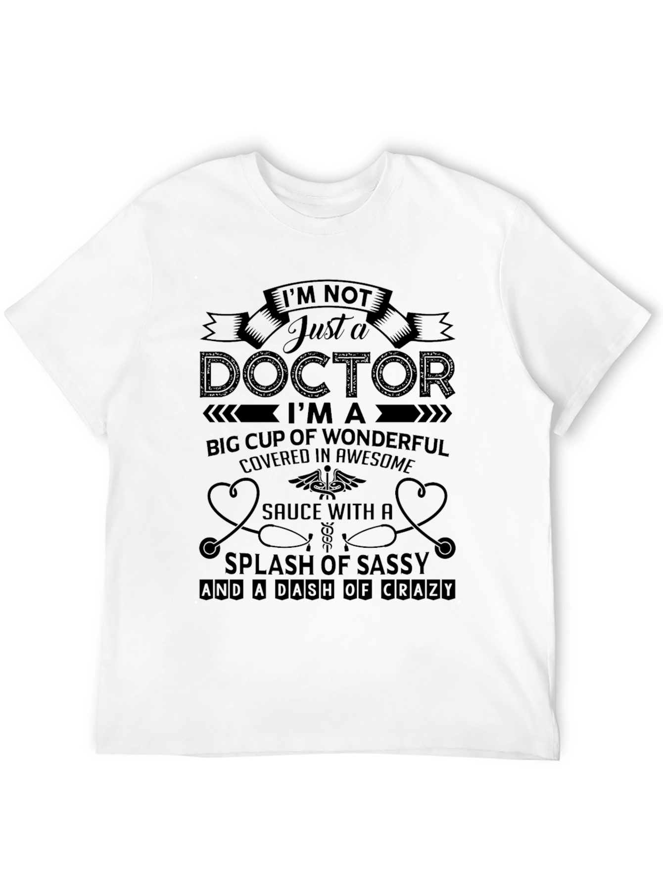 Doctor Statement Black Graphic Tee