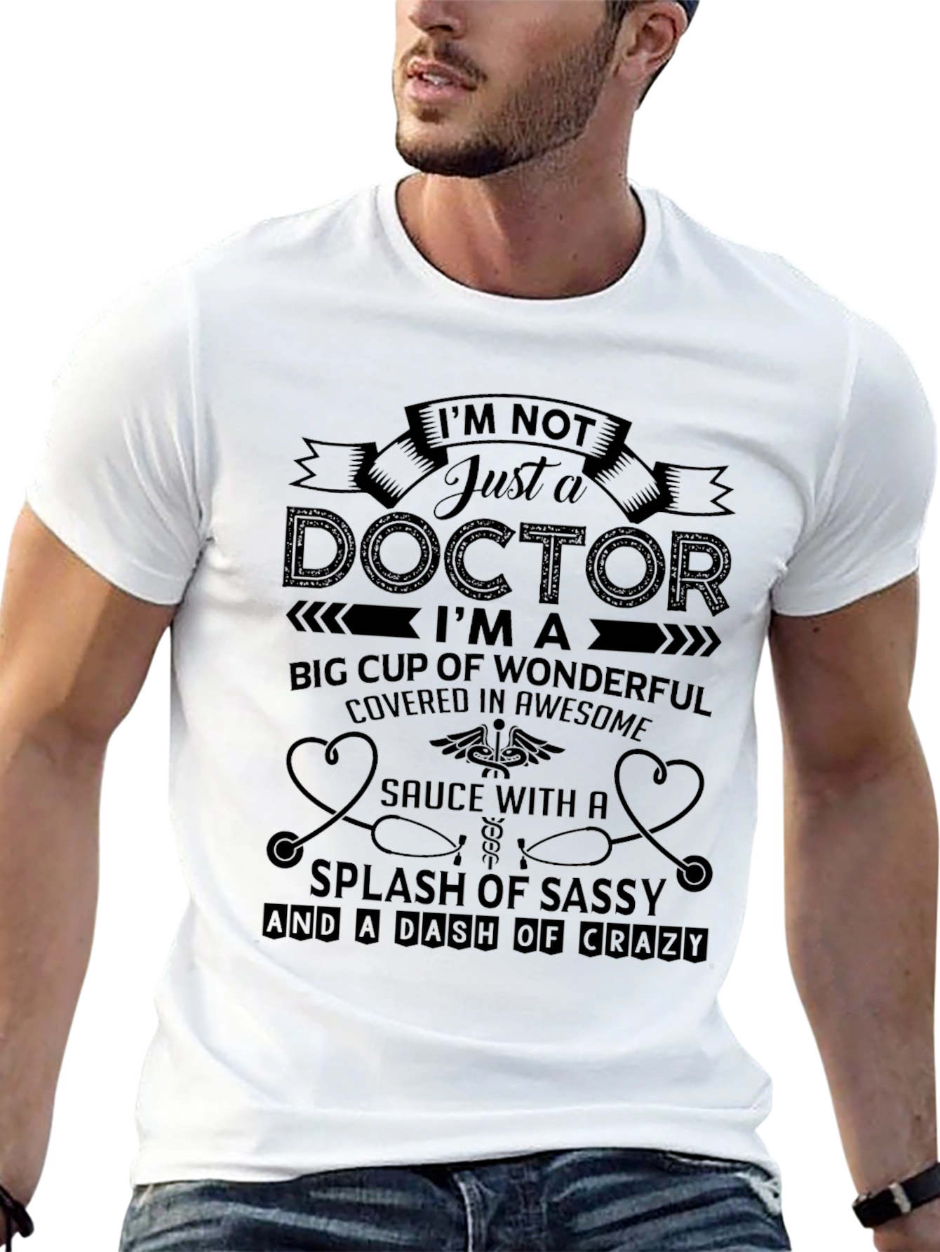 Doctor Statement Black Graphic Tee