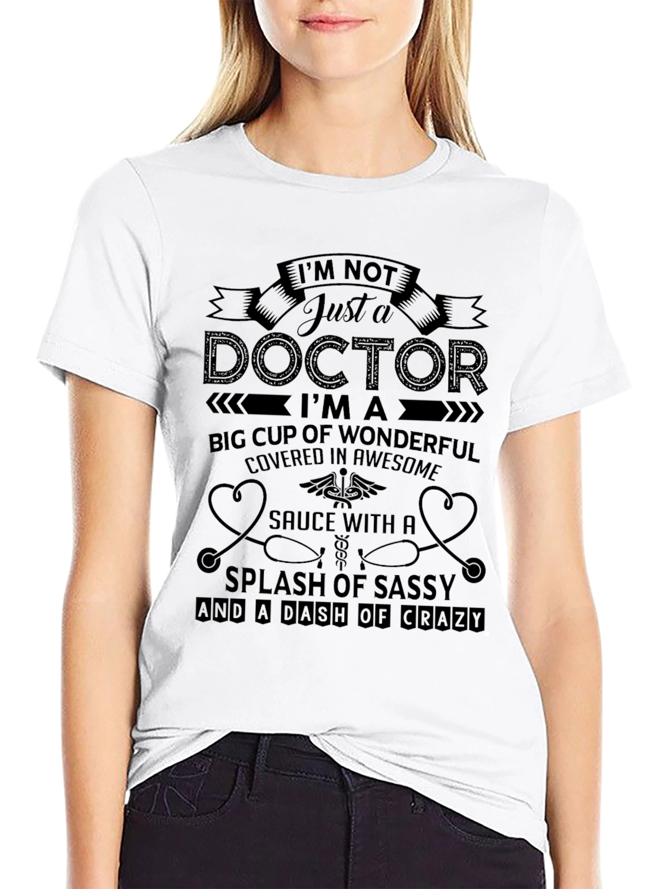 Doctor Statement Black Graphic Tee