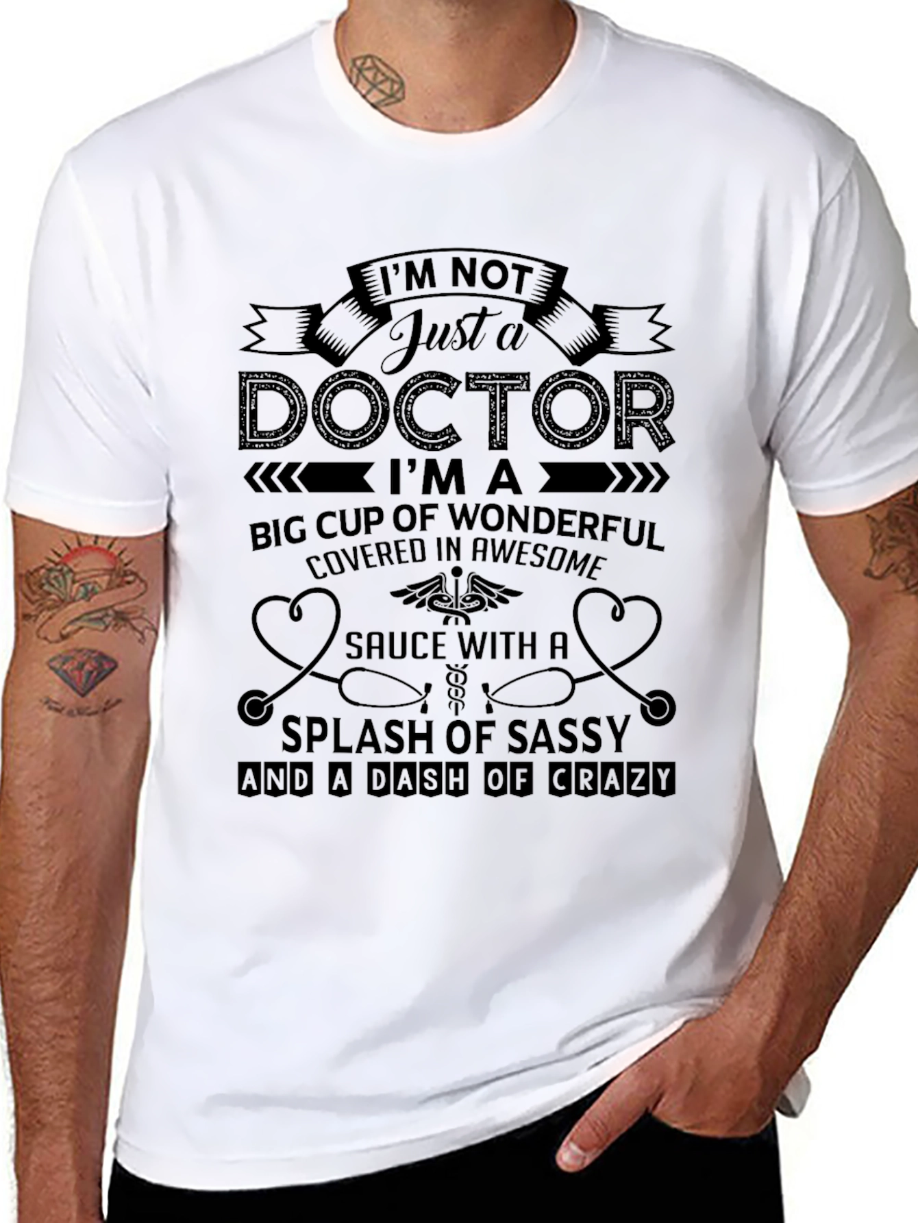 Doctor Statement Black Graphic Tee