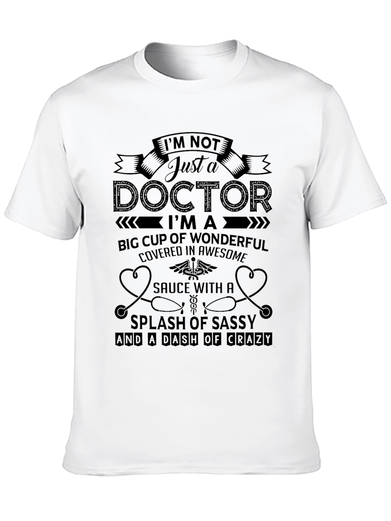 Doctor Statement Black Graphic Tee