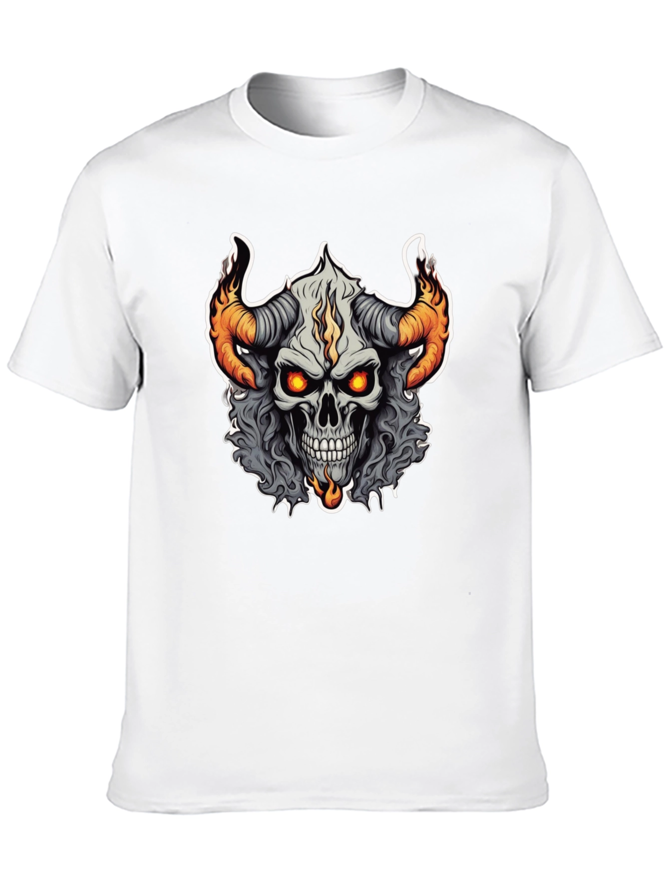 Skull Demon Graphic Tee - Black