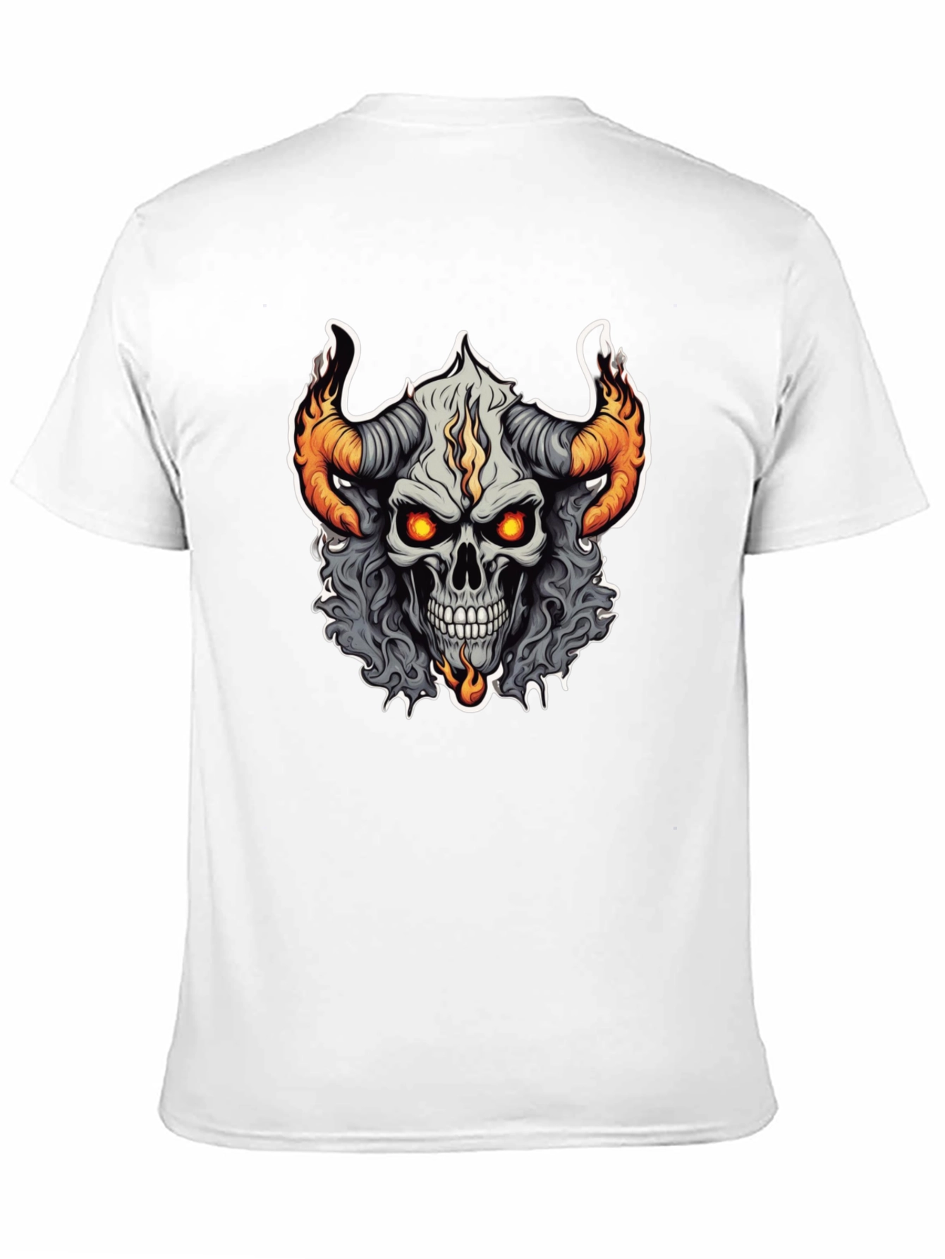 Skull Demon Graphic Tee - Black