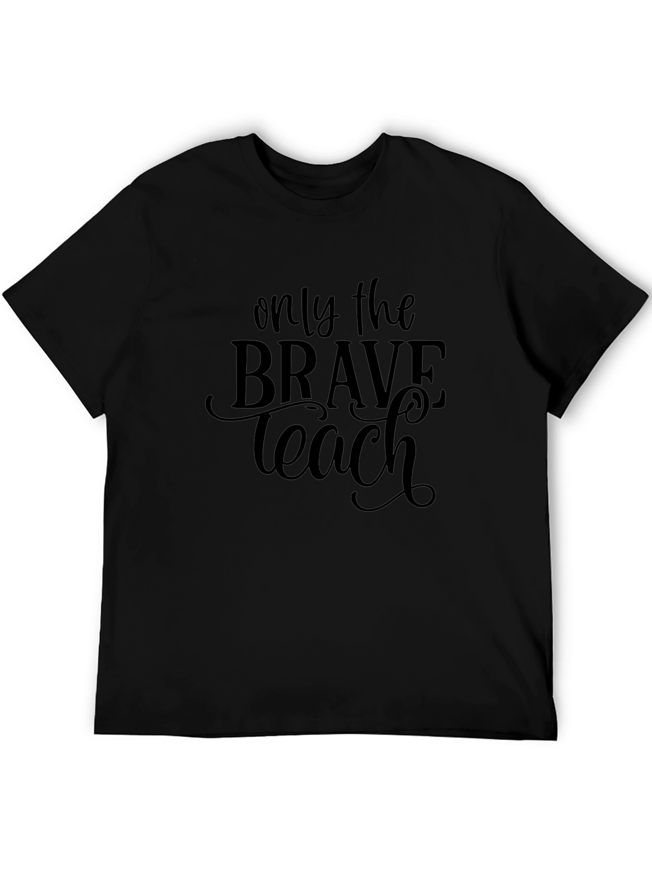 Only The Brave Teach Black Tee