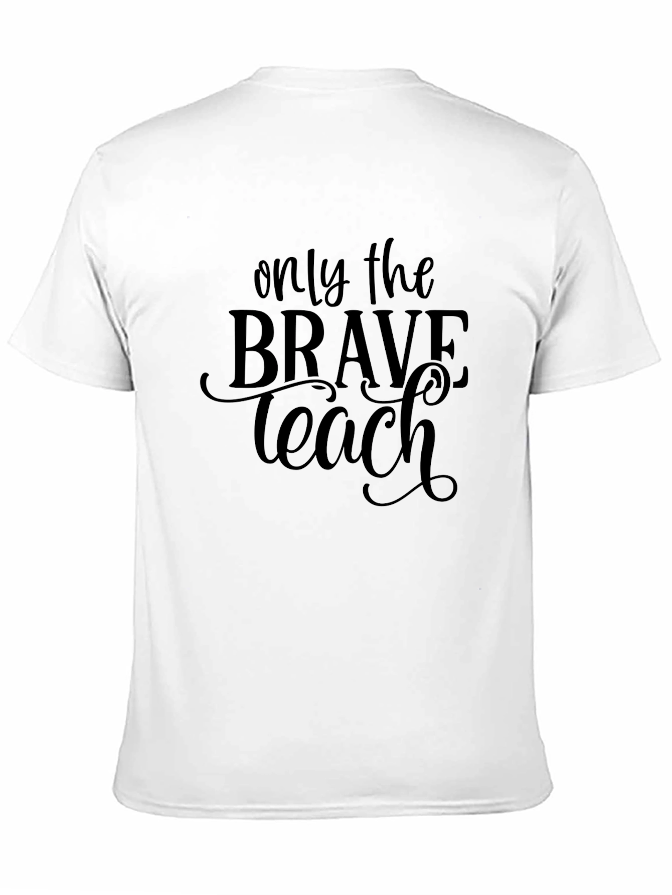 Only The Brave Teach Black Tee