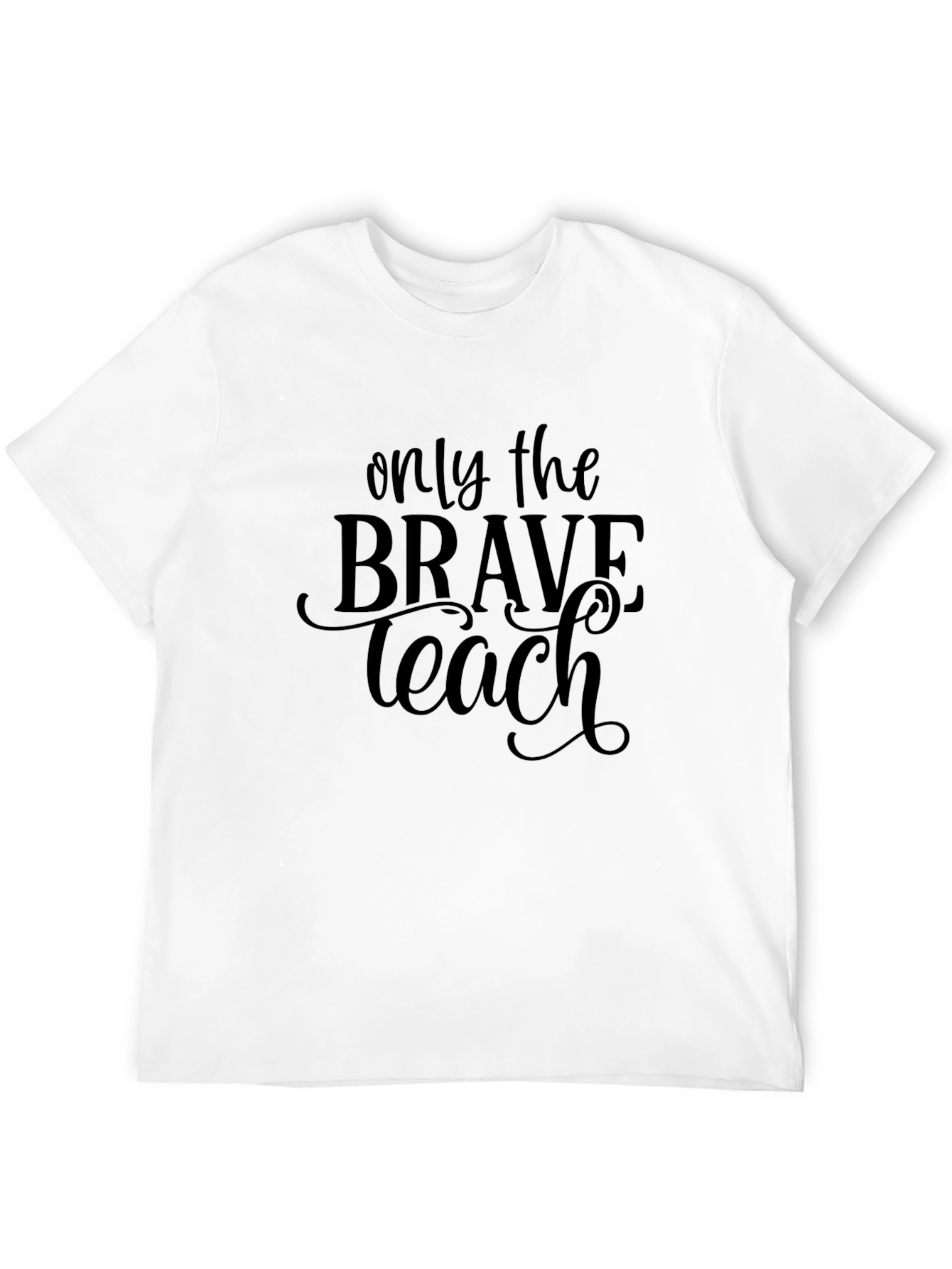 Only The Brave Teach Black Tee