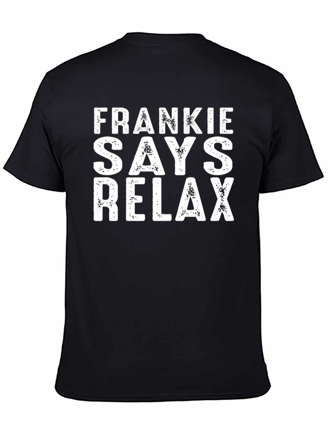 Frankie Says Relax Black T-Shirt - Retro Style