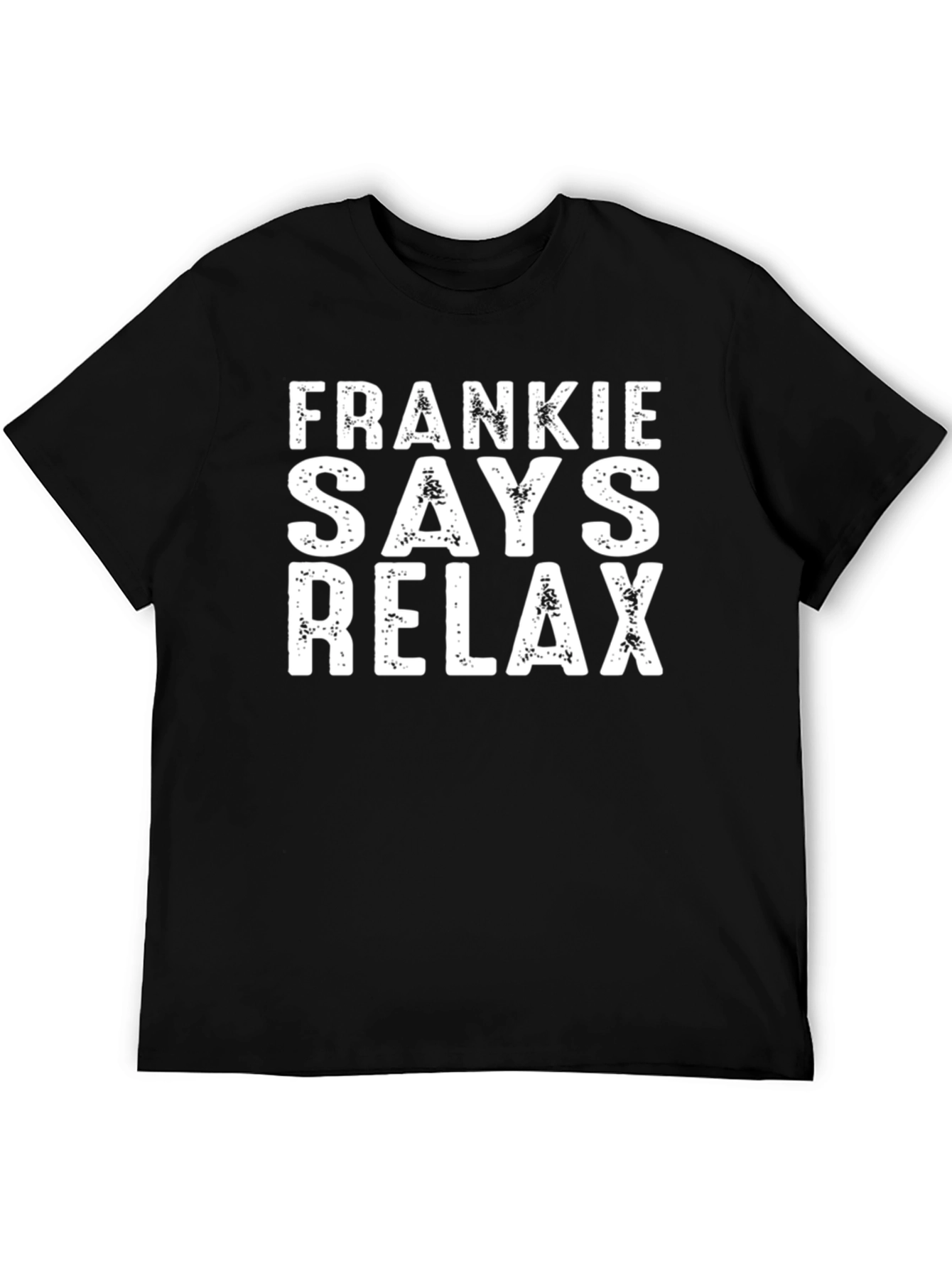 Frankie Says Relax Black T-Shirt - Retro Style