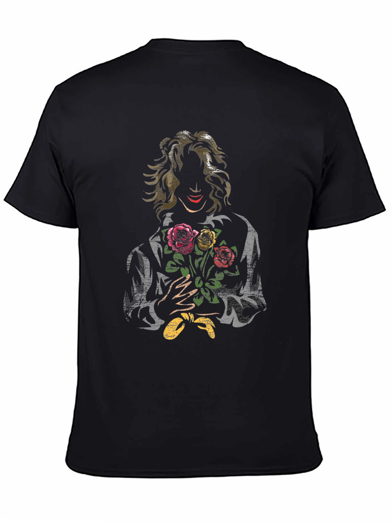 Mysterious Floral Graphic Tee - Unique Style
