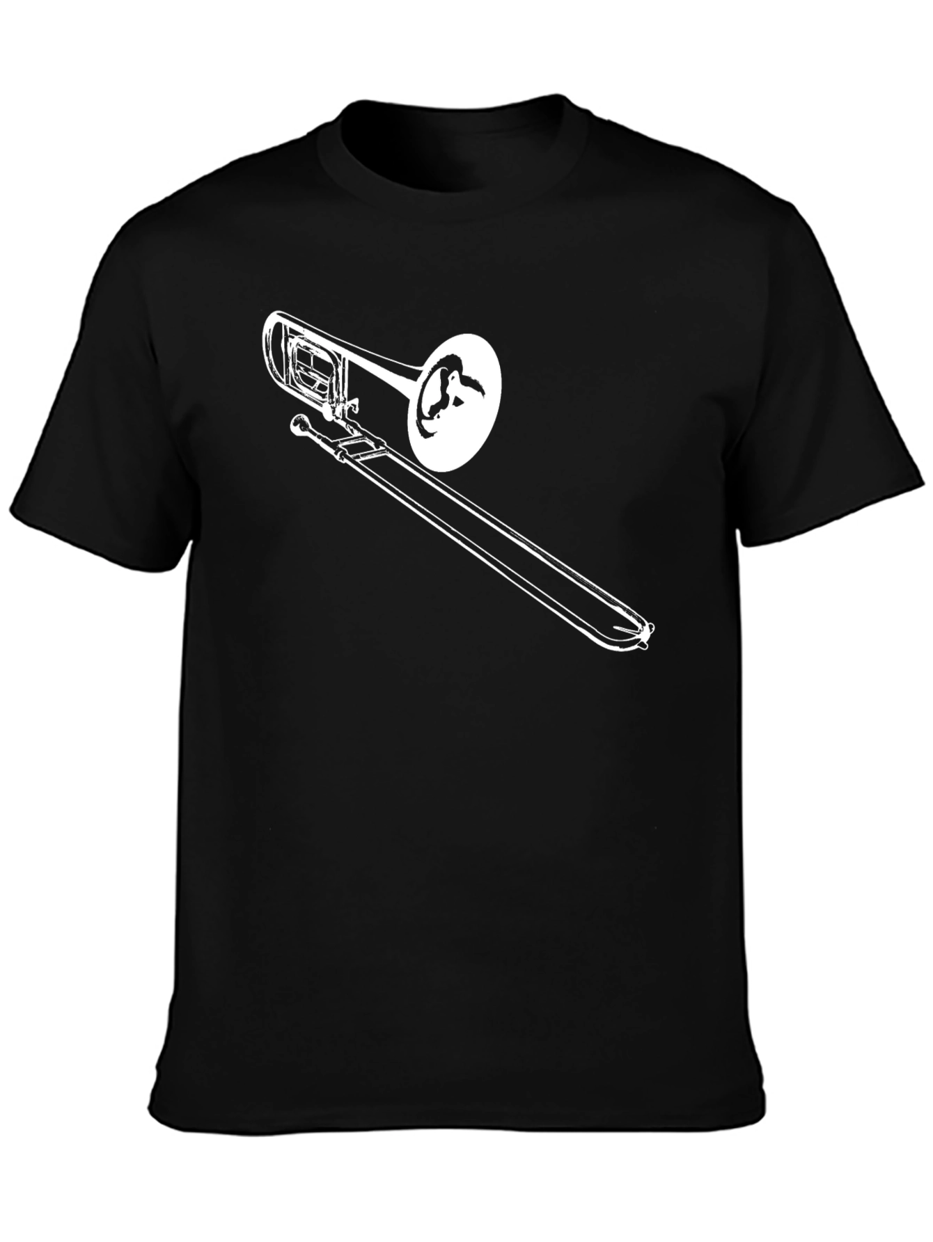 Trombone Graphic Tee - Black