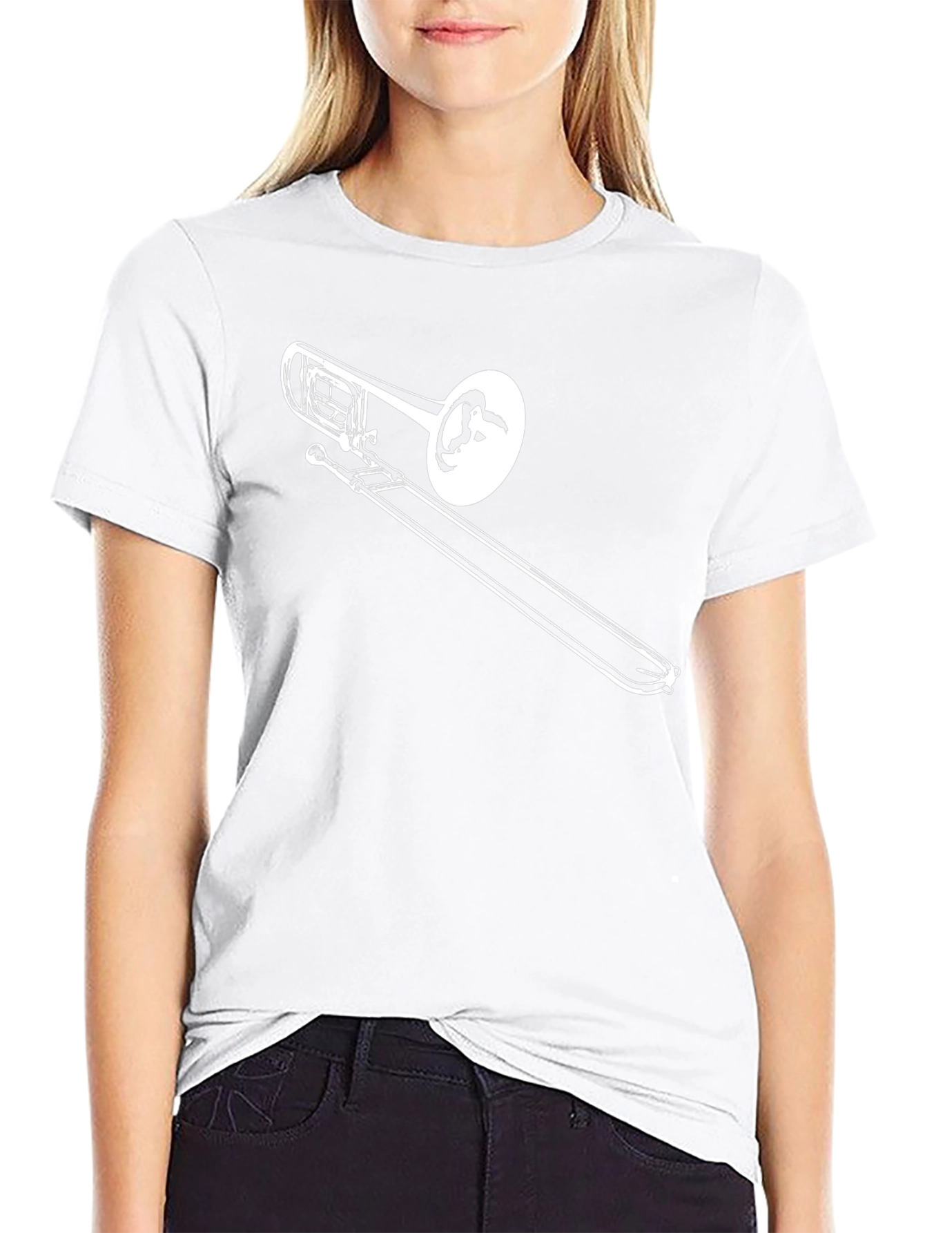 Trombone Graphic Tee - Black