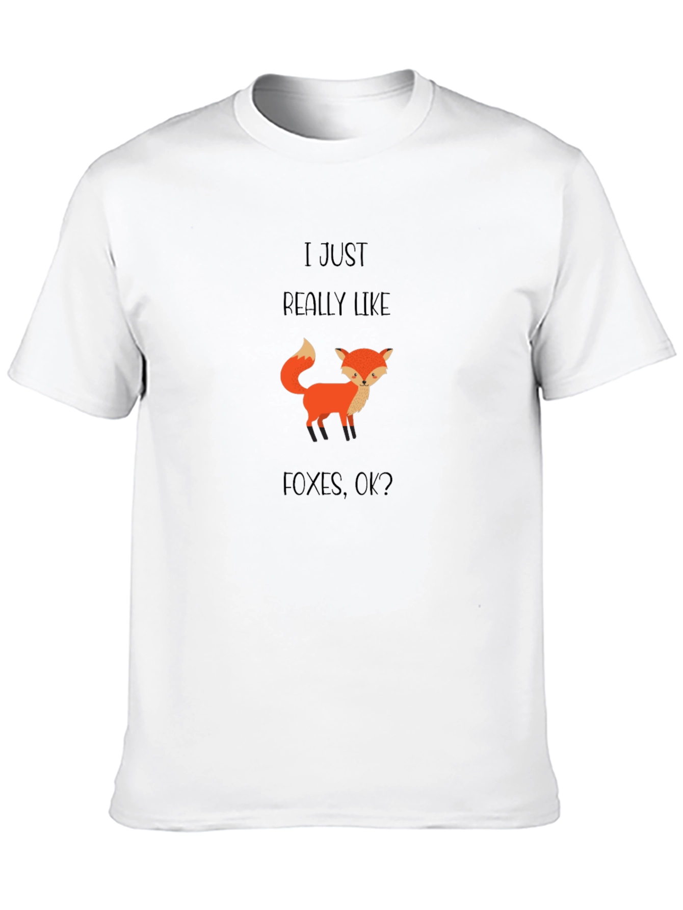 I Just Really Like Foxes Mens Graphic T-Shirt