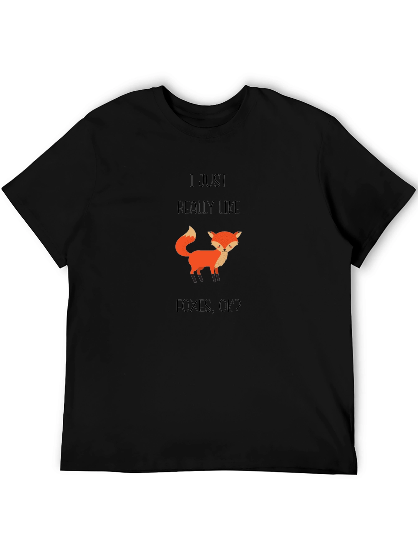 I Just Really Like Foxes Mens Graphic T-Shirt